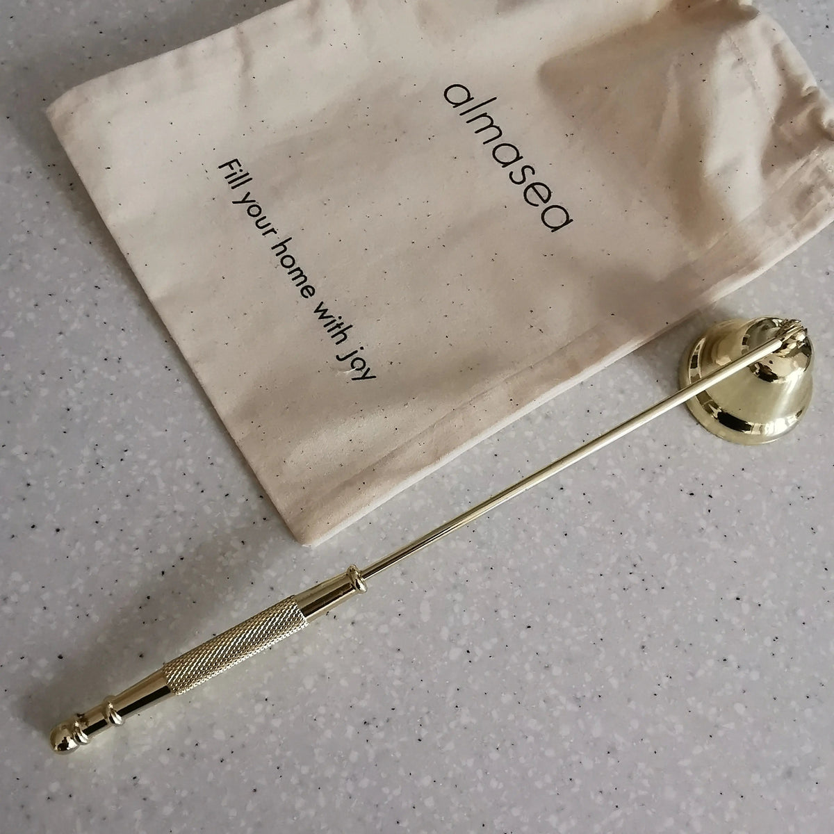 Gold Candle Wick Trimmer & Snuffer Set   Handcrafted Sustainable Living  Almasea
