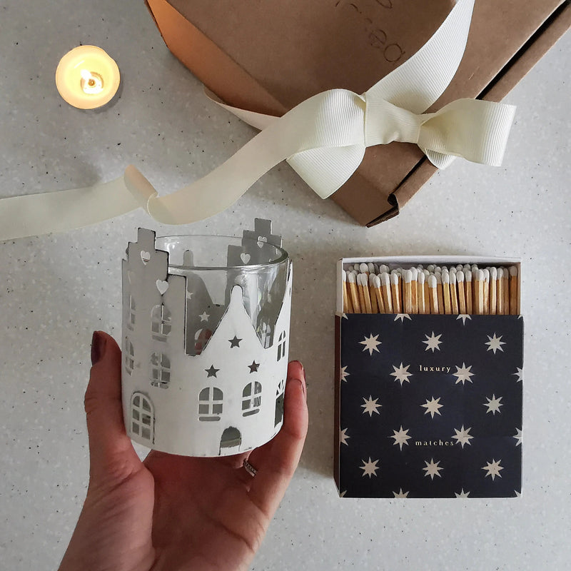 Archivist Matches Gift Box – Christmas Tealight Holder   Handcrafted Sustainable Living  Almasea
