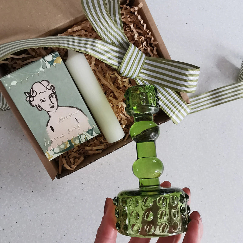 Archivist Soap Gift Box & Bobble Candlestick Holder   Handcrafted Sustainable Living  Almasea