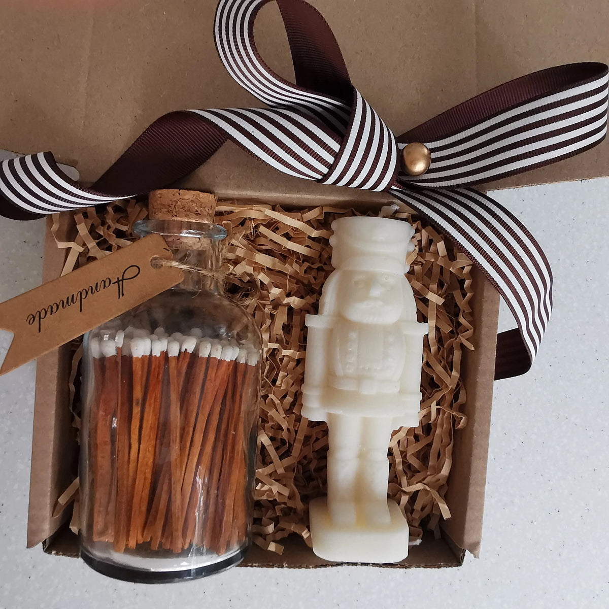 Festive Soy Candles & Matches Gift Set   Handcrafted Sustainable Living  Almasea