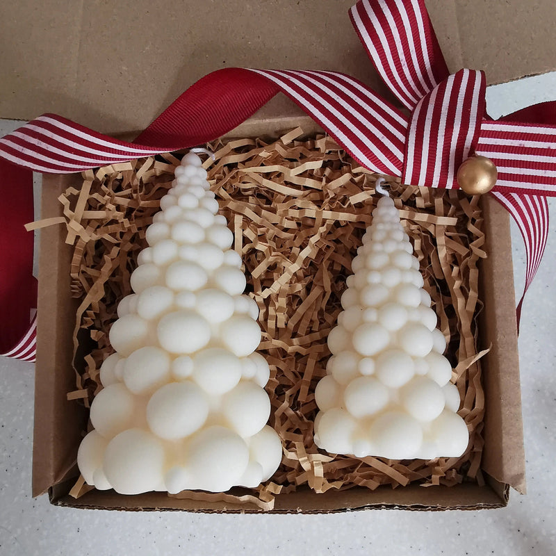 Handmade Christmas Tree Soy Candles   Handcrafted Sustainable Living  Almasea