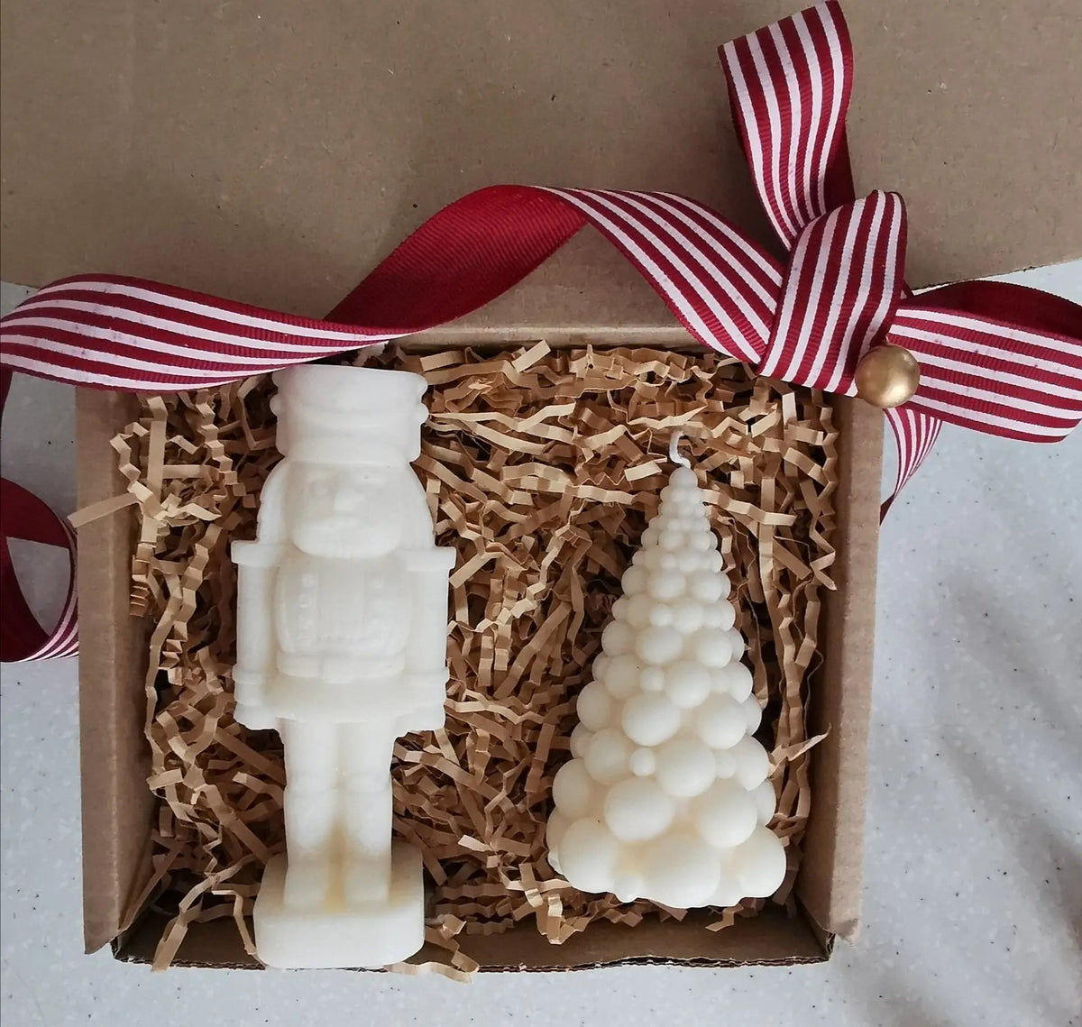 Handmade Christmas Soy Pillar Candle Gift Box   Handcrafted Sustainable Living  Almasea