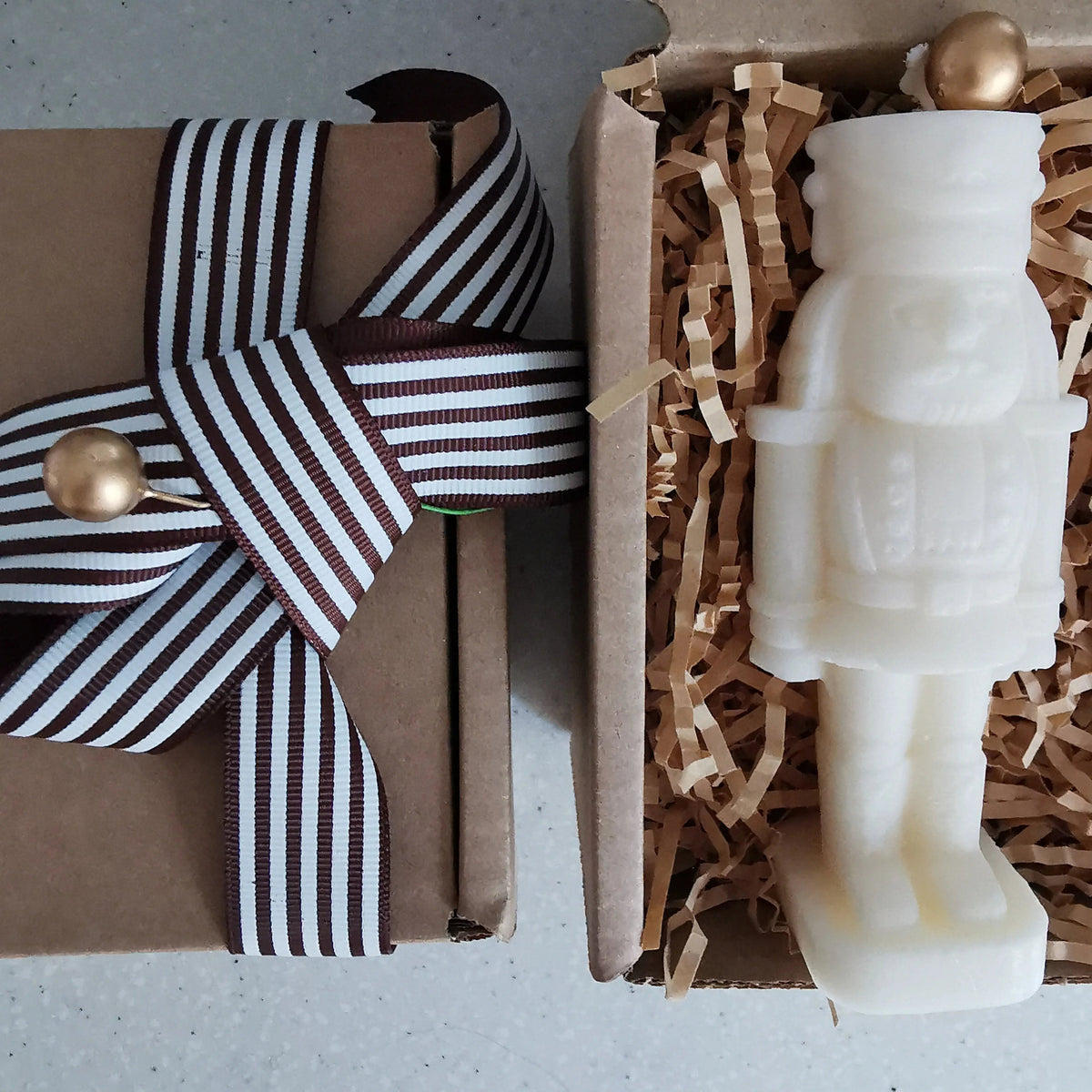 Handmade Christmas Soy Pillar Candle Gift Box   Handcrafted Sustainable Living  Almasea
