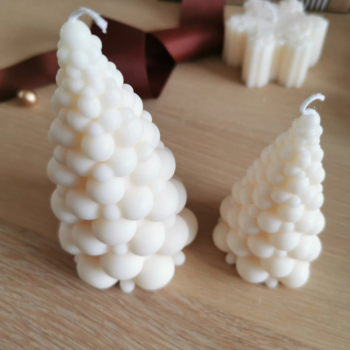 Handmade Christmas Tree Soy Candles   Handcrafted Sustainable Living  Almasea