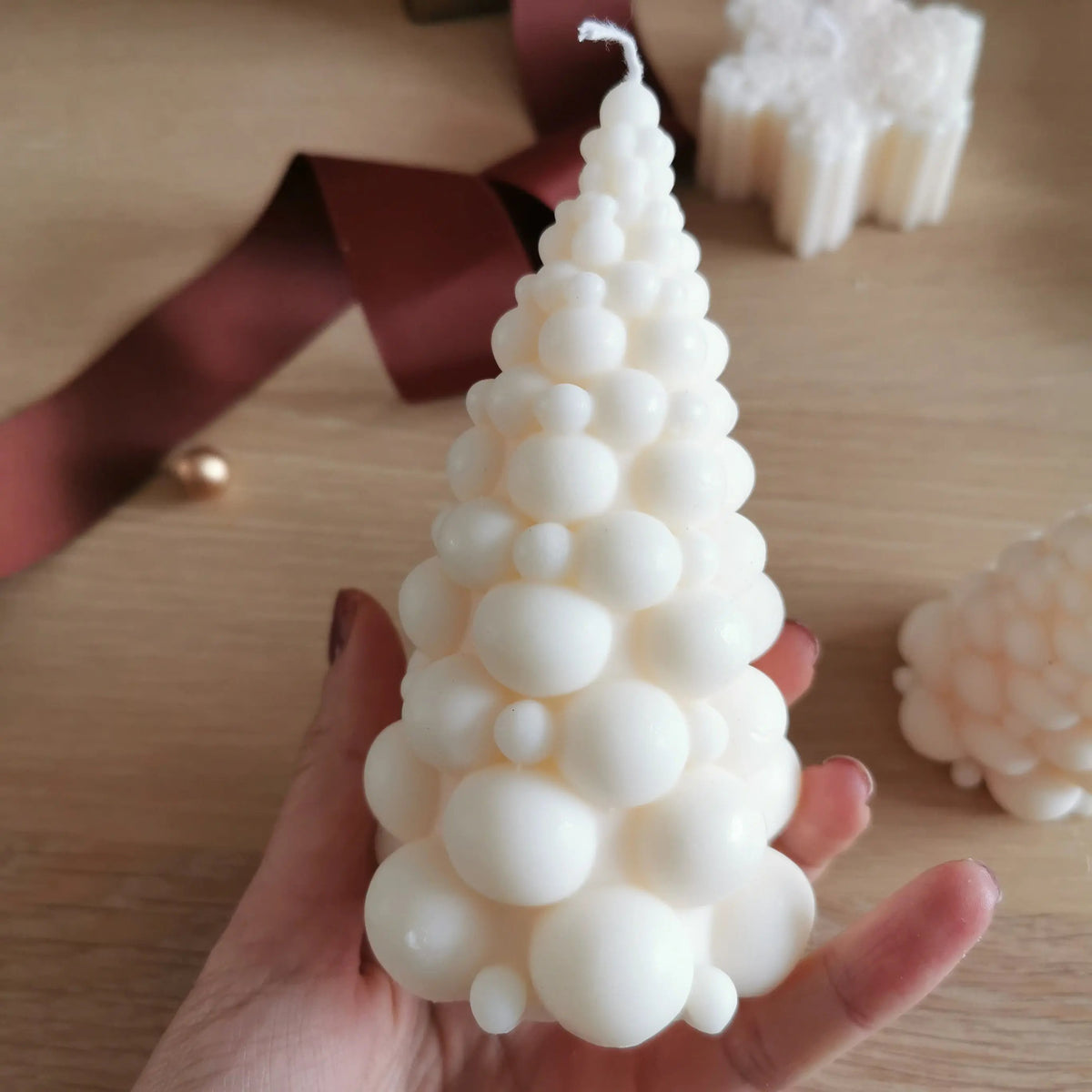 Handmade Christmas Tree Soy Candles   Handcrafted Sustainable Living  Almasea