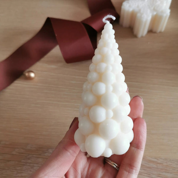 Handmade Christmas Tree Soy Candles in Small