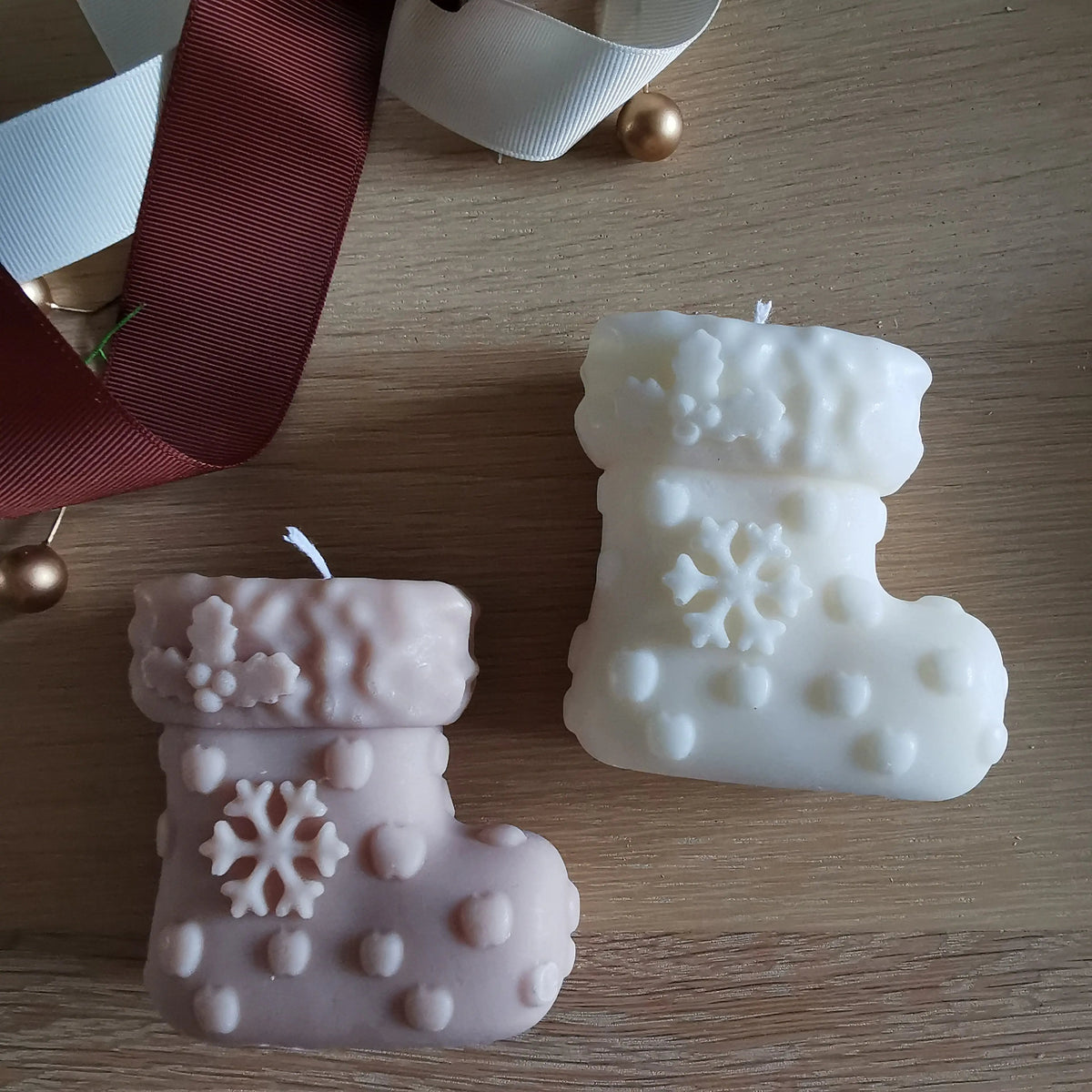 Handmade Unscented Christmas Soy Candles | Soy Pillar Candle Ornaments   Handcrafted Sustainable Living  Almasea