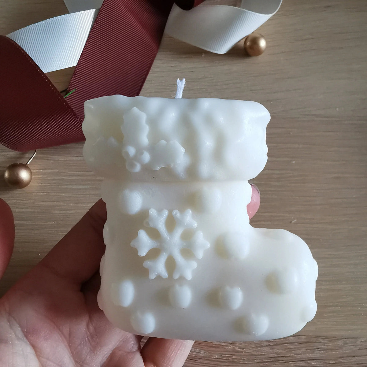 Handmade Unscented Christmas Soy Candles | Soy Pillar Candle Ornaments   Handcrafted Sustainable Living  Almasea