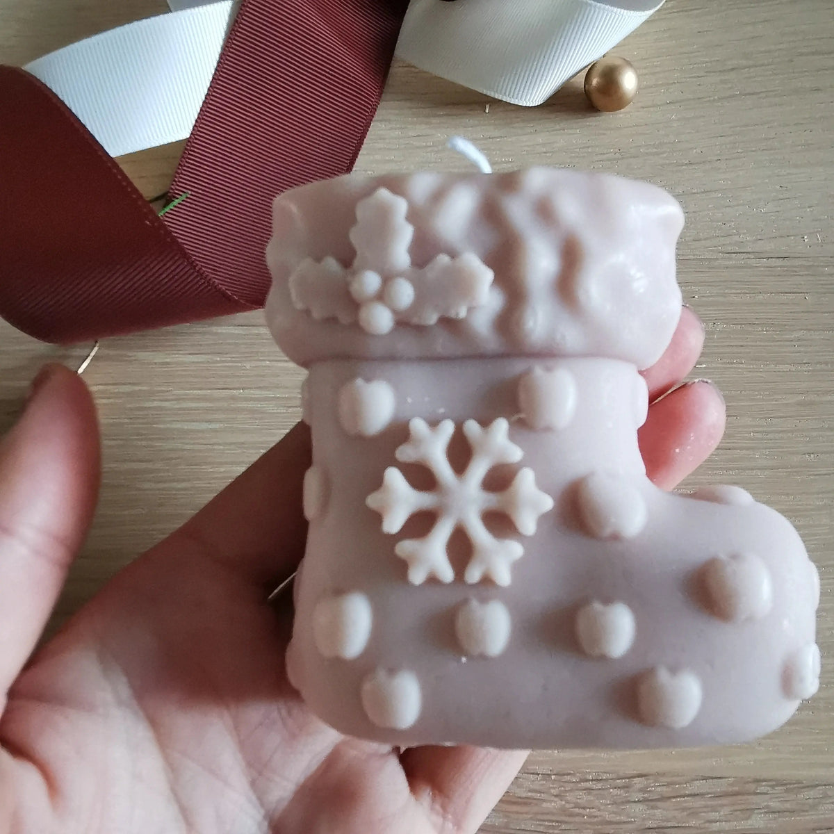 Handmade Unscented Christmas Soy Candles | Soy Pillar Candle Ornaments   Handcrafted Sustainable Living  Almasea