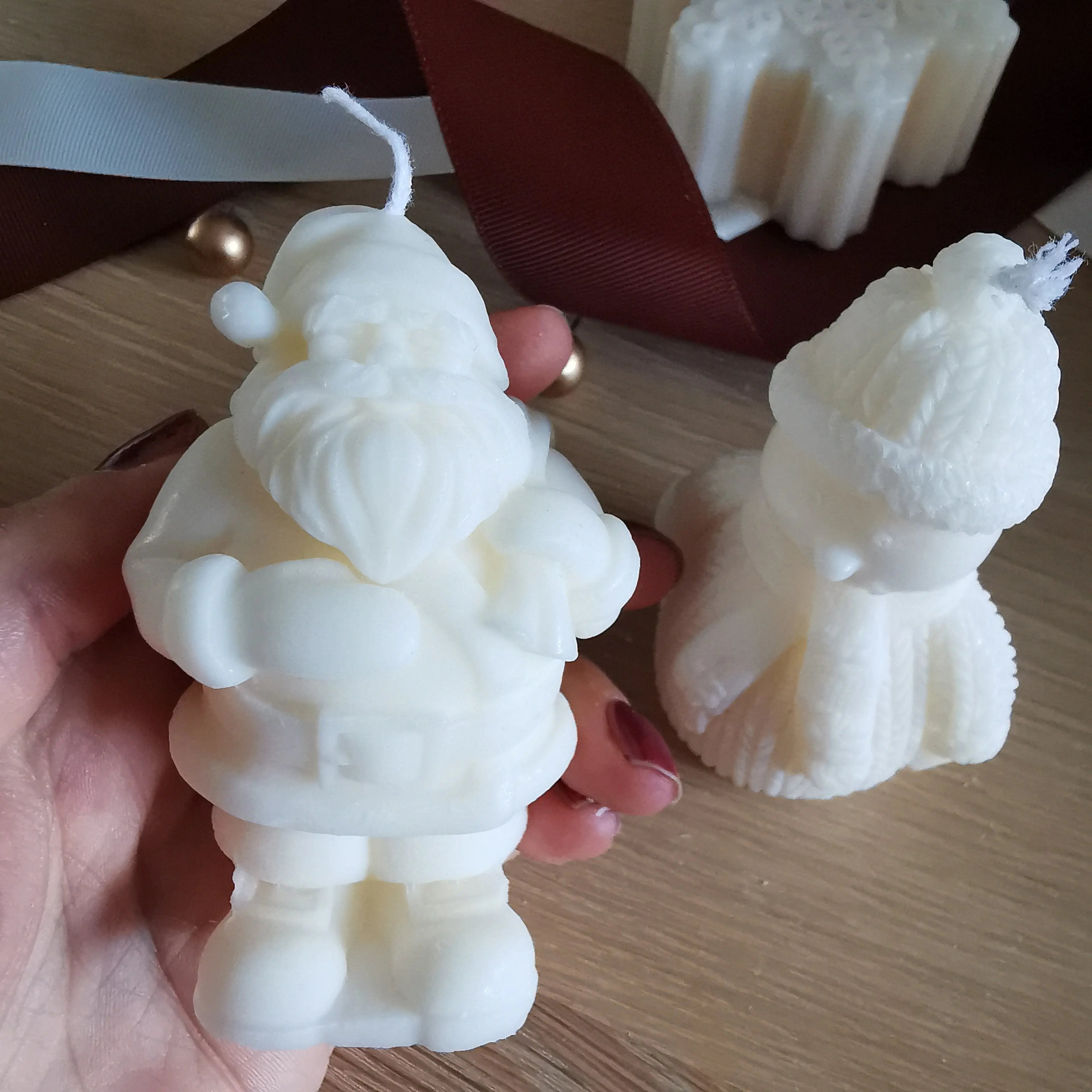 Reindeer Snowman Santa Soy Candles Almasea