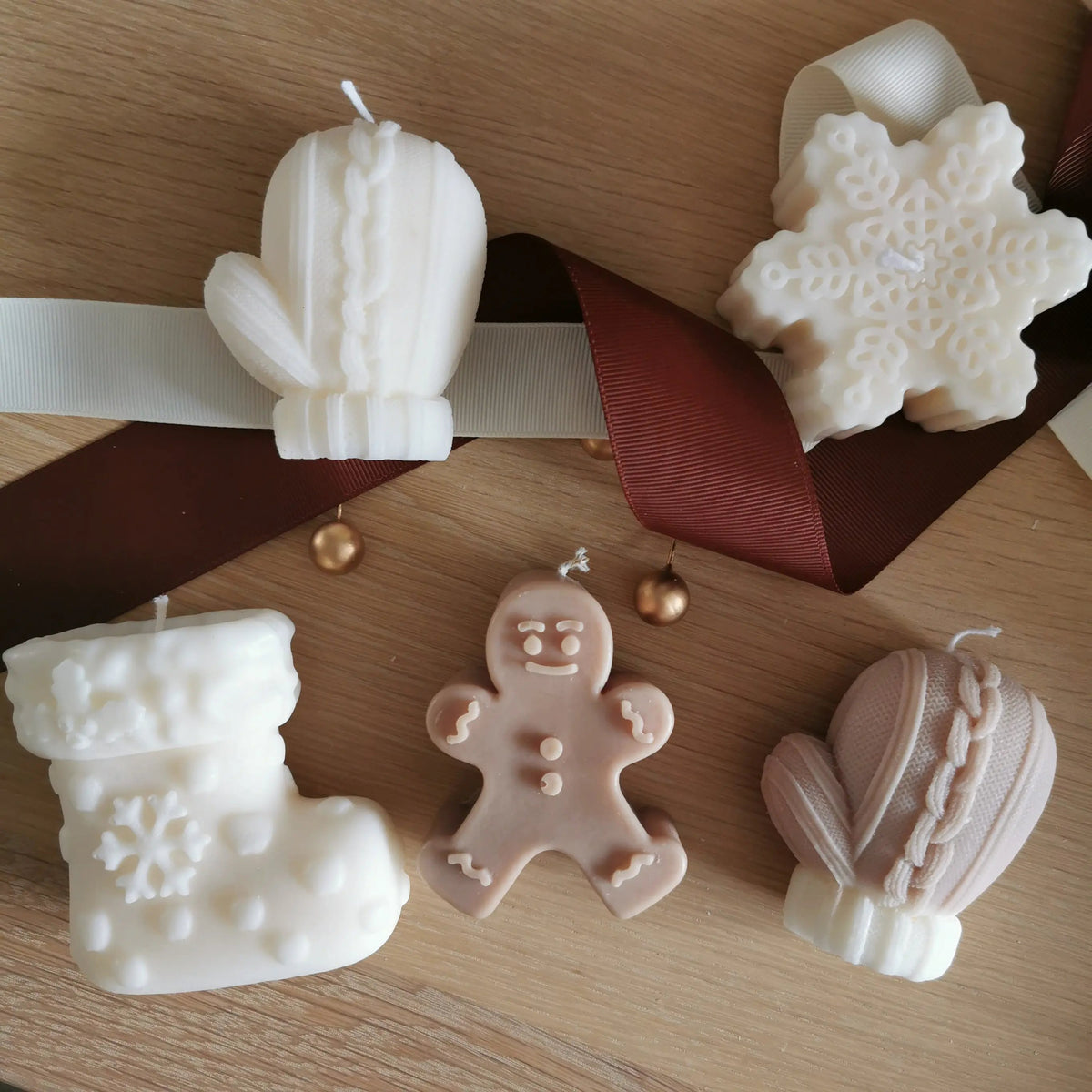 Handmade Unscented Christmas Soy Candles | Soy Pillar Candle Ornaments   Handcrafted Sustainable Living  Almasea