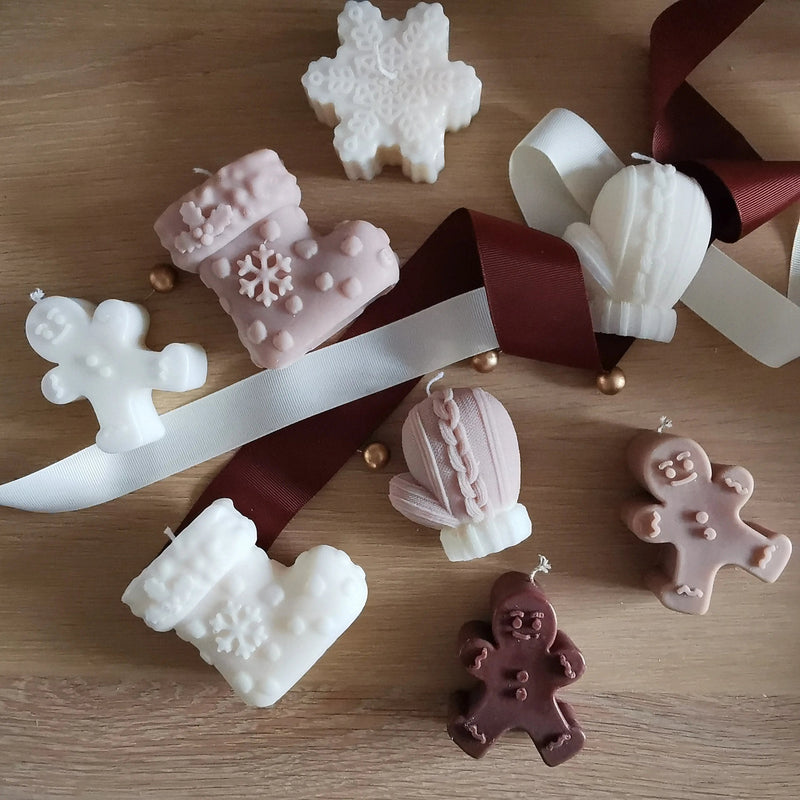 Handmade Unscented Christmas Soy Candles | Soy Pillar Candle Ornaments   Handcrafted Sustainable Living  Almasea