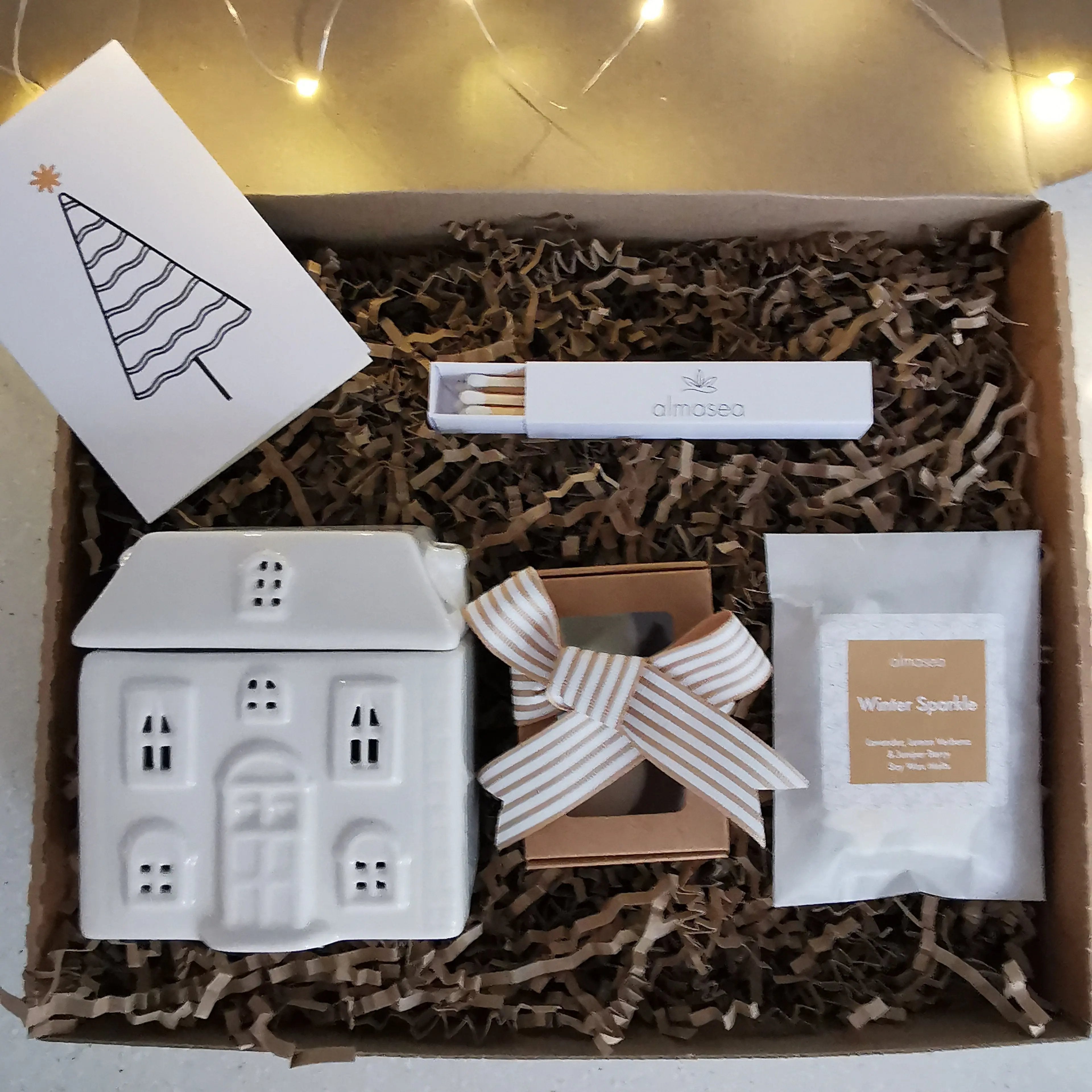 White House Wax Burner Gift Box Almasea