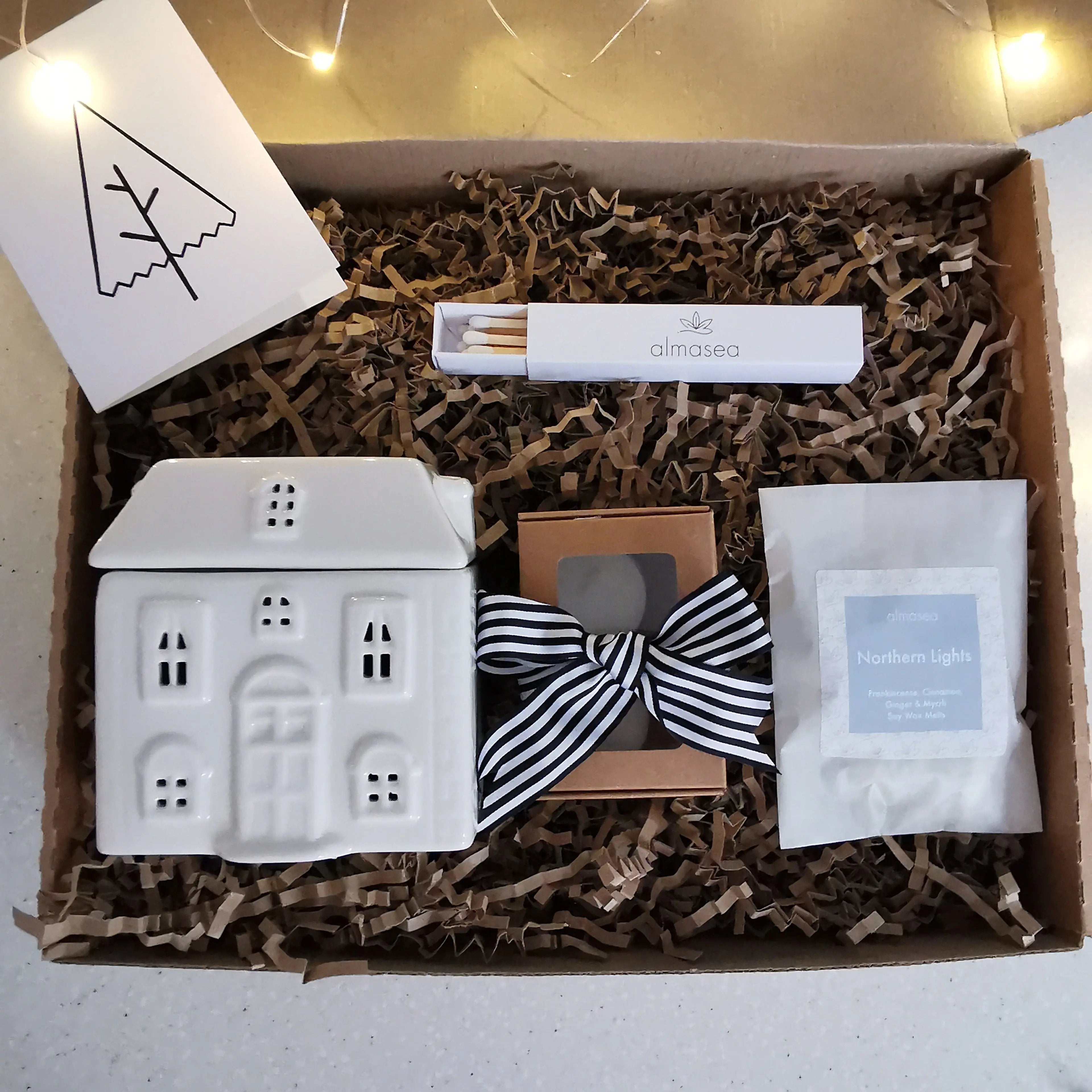 White House Wax Burner Gift Box Almasea