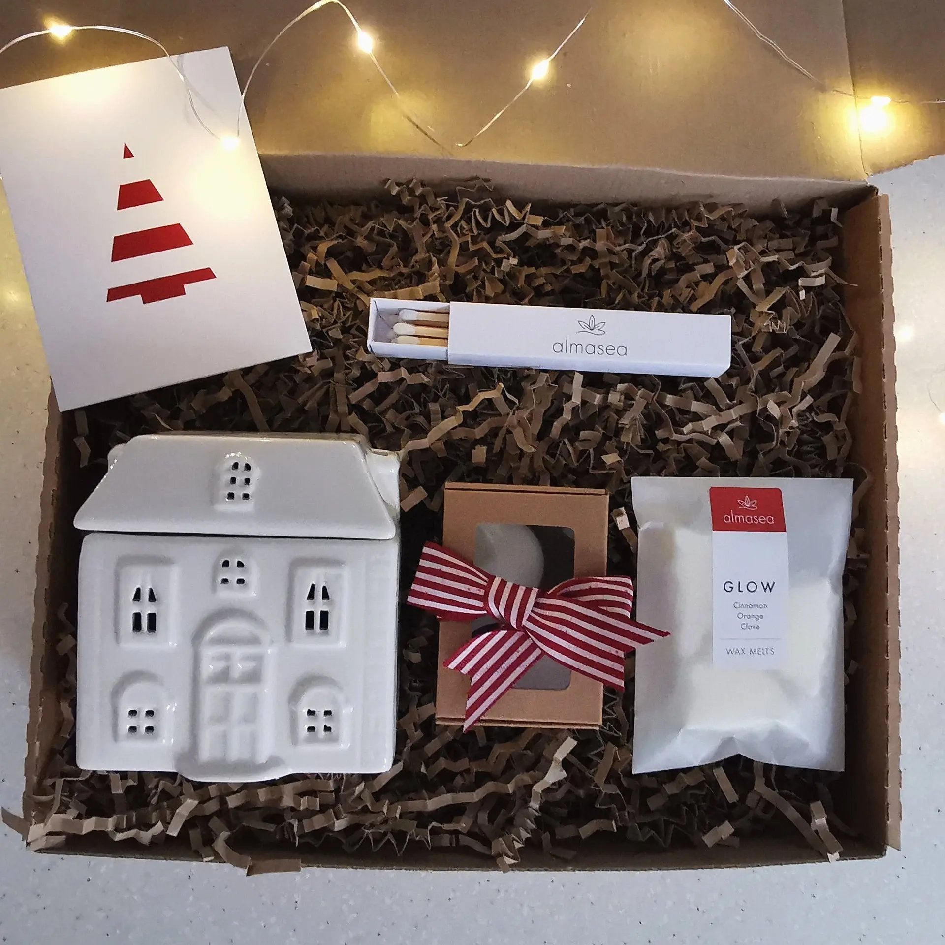 White House Wax Burner Gift Box Almasea