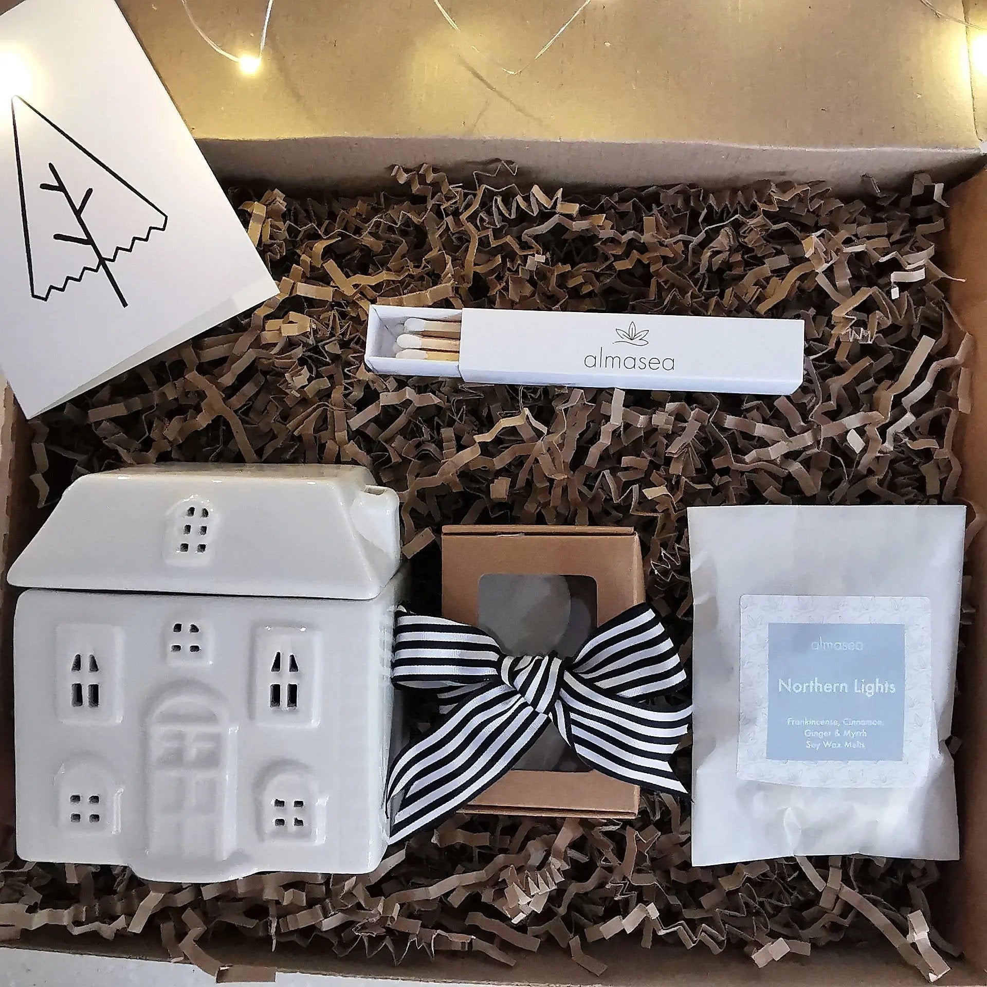 White House Wax Burner Gift Box Almasea