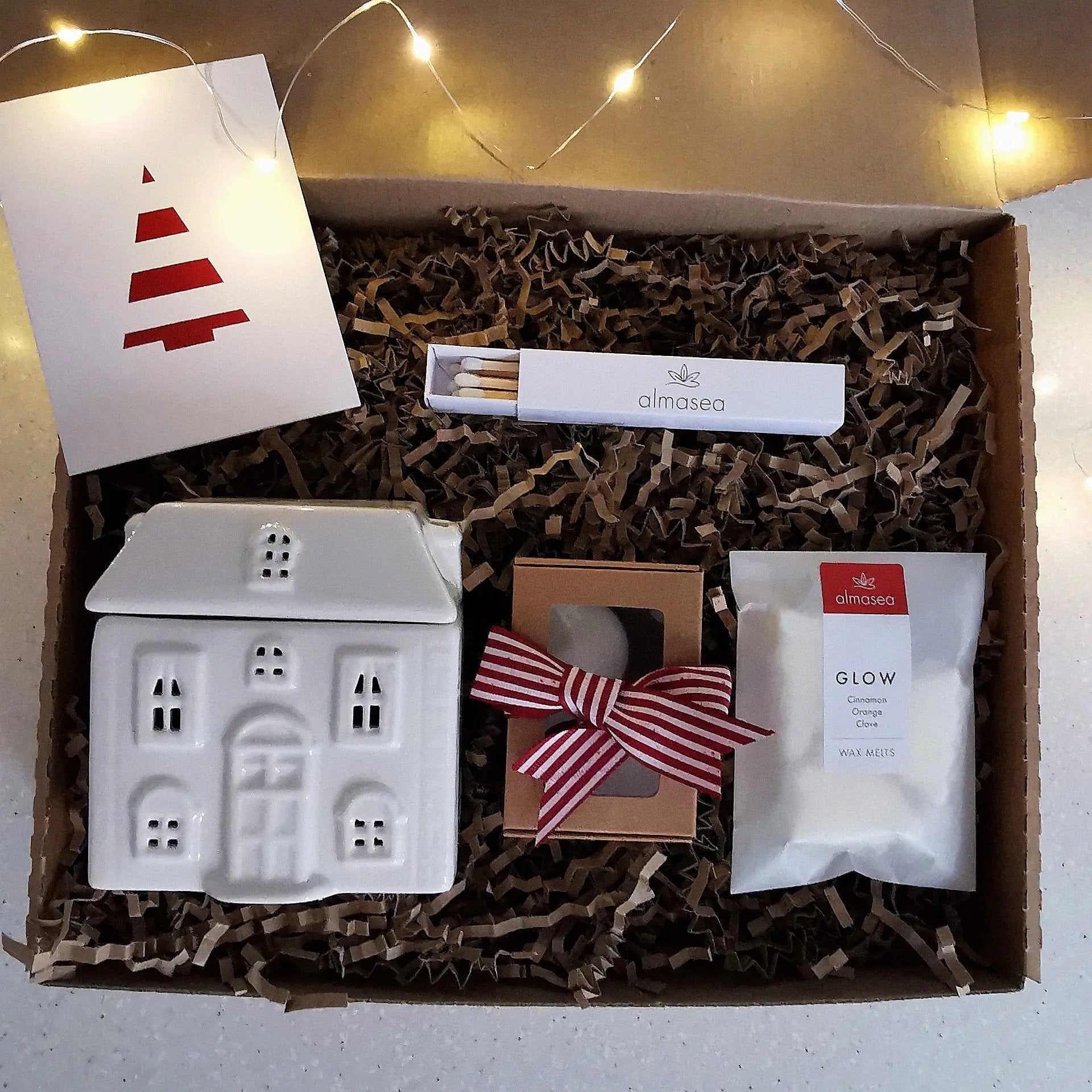 White House Wax Burner Gift Box Almasea