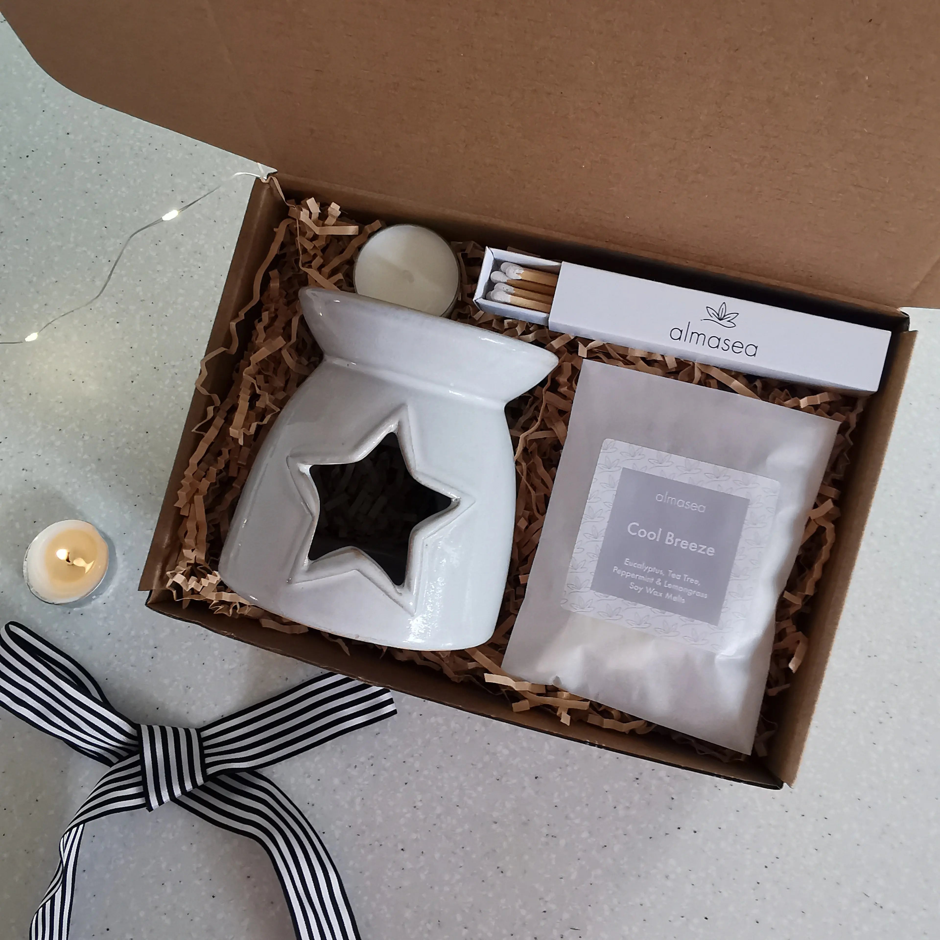 Star Cut Out Wax Burner Gift Set Almasea