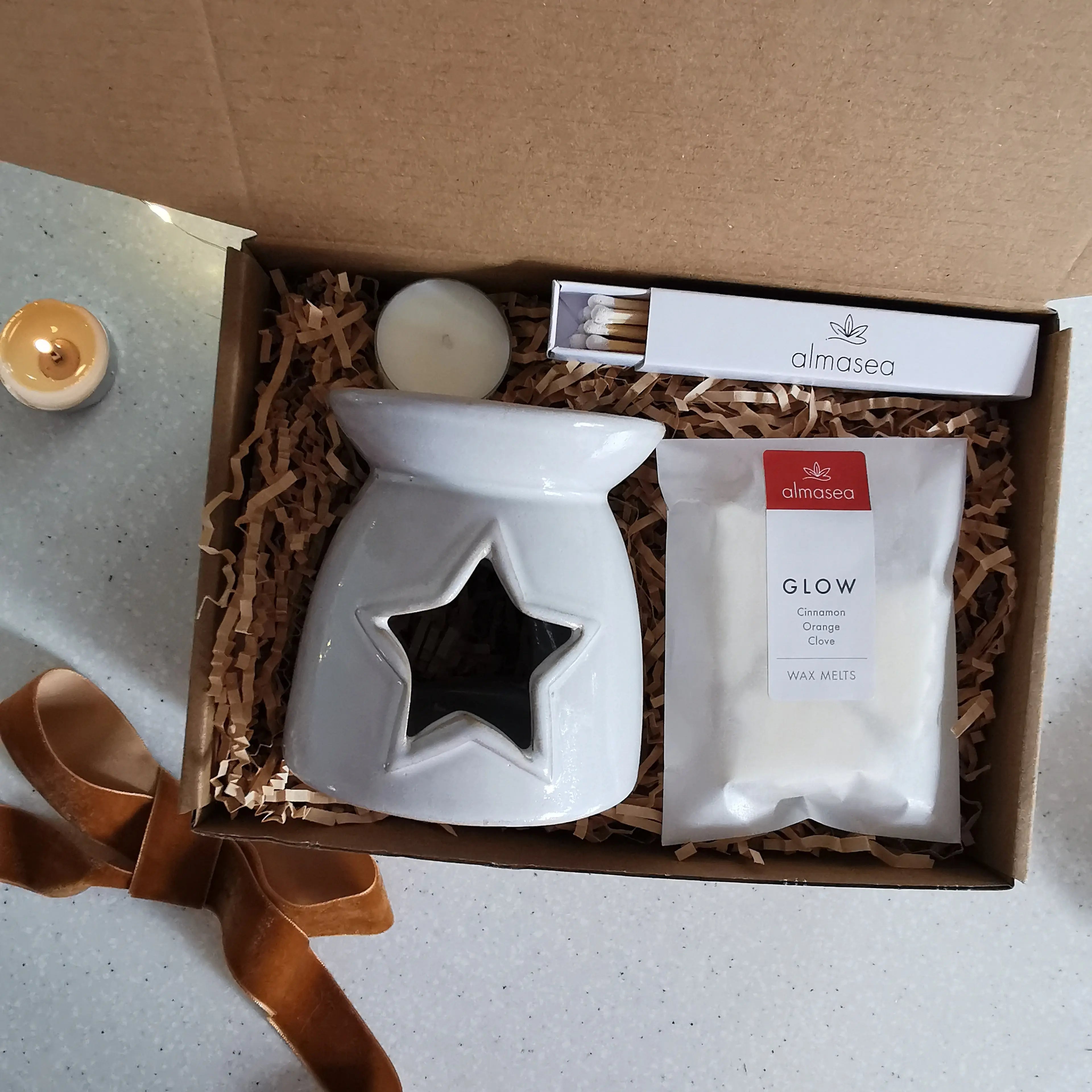 Star Cut Out Wax Burner Gift Set Almasea
