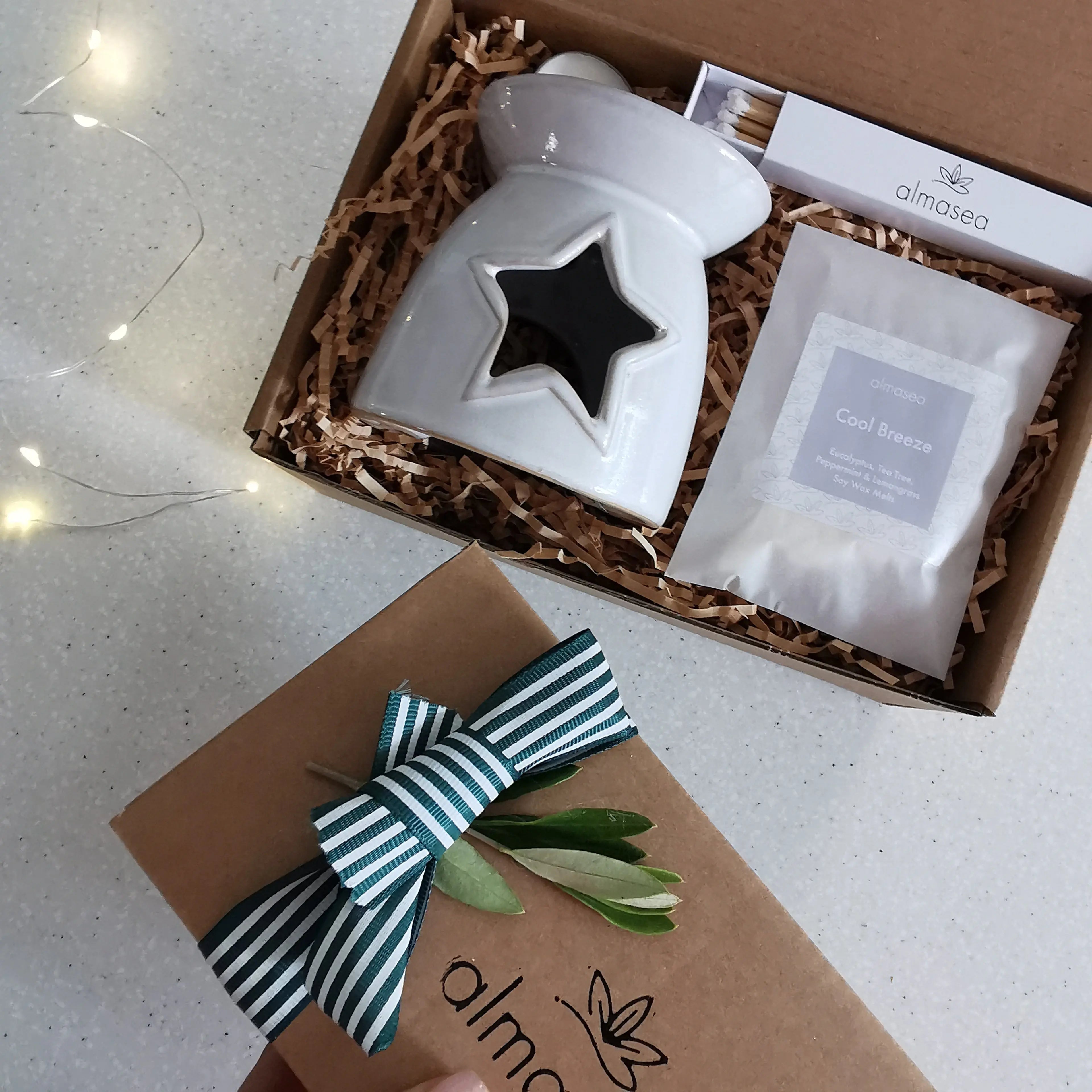Star Cut Out Wax Burner Gift Set Almasea