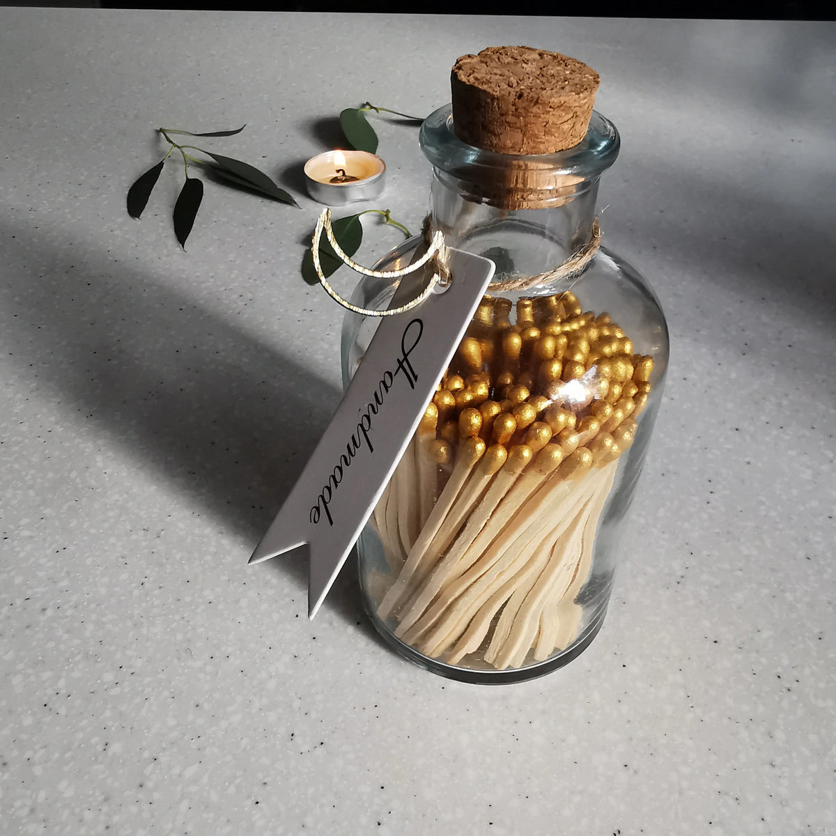 Fancy Matches – 100 Long Matches in a Glass Jar   Handcrafted Sustainable Living  Almasea