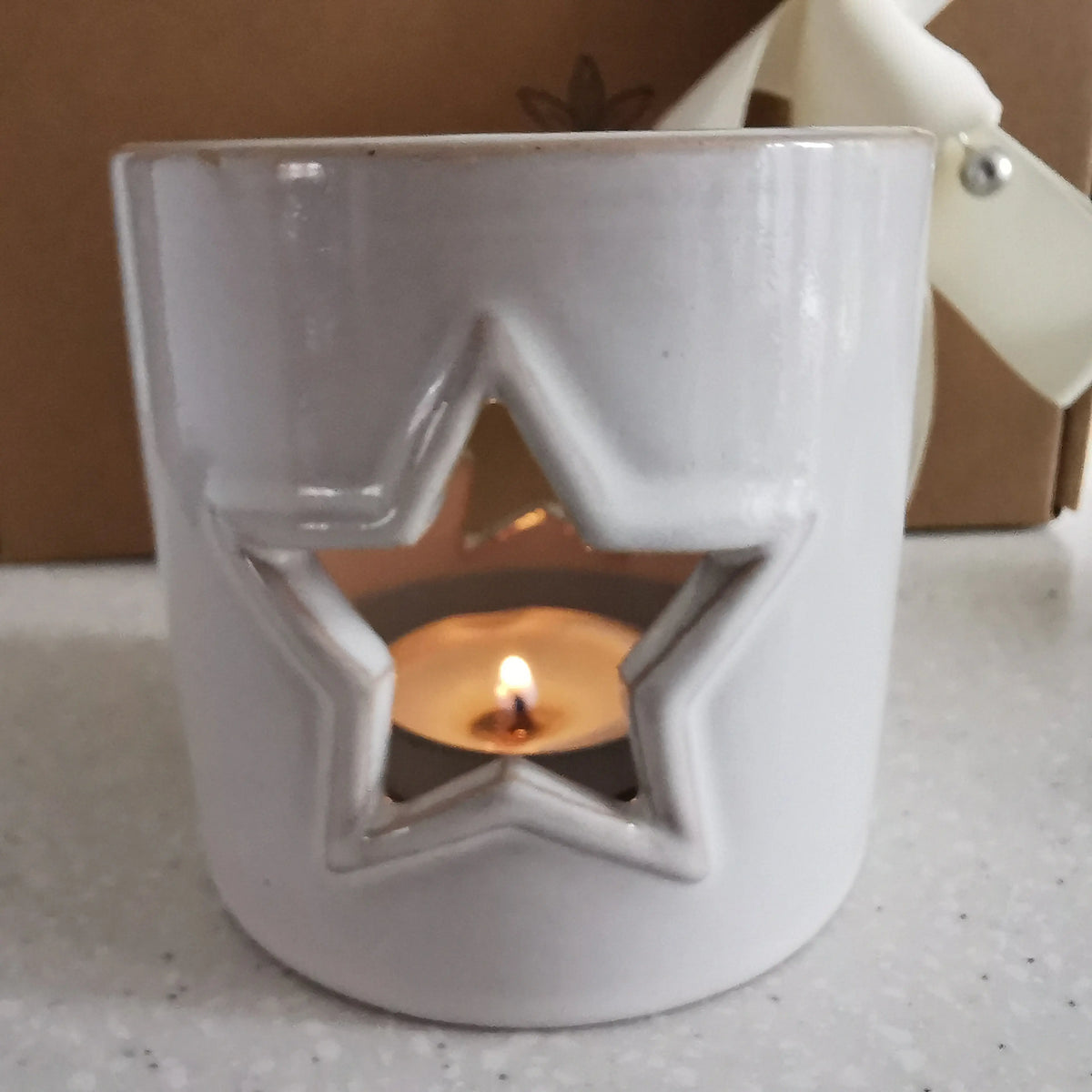Reactive Glaze Heart Tea Light Holder – Festive Gift Set   Handcrafted Sustainable Living  Almasea