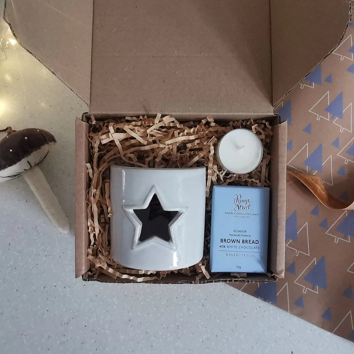 Reactive Glaze Heart Tea Light Holder – Festive Gift Set   Handcrafted Sustainable Living  Almasea
