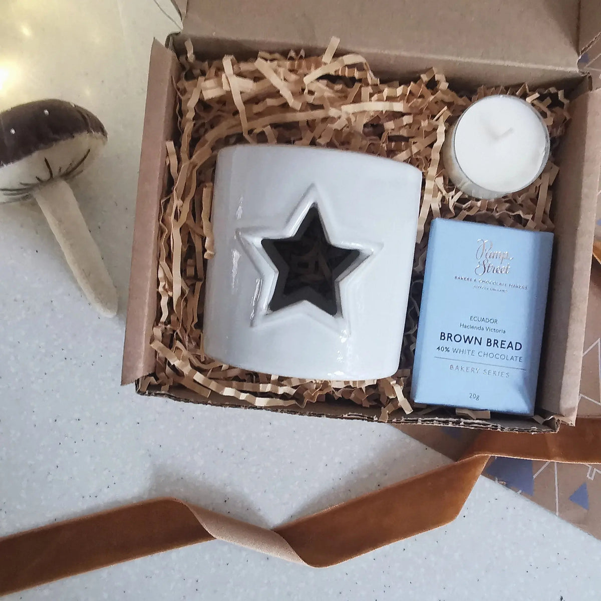 Reactive Glaze Heart Tea Light Holder – Festive Gift Set   Handcrafted Sustainable Living  Almasea