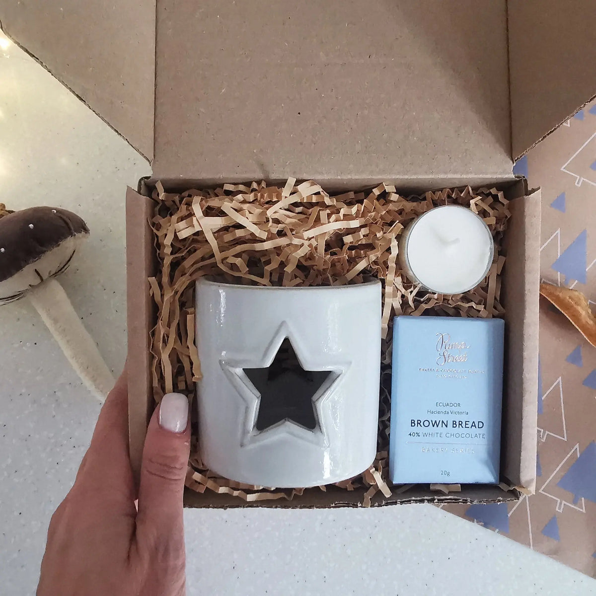 Reactive Glaze Heart Tea Light Holder – Festive Gift Set   Handcrafted Sustainable Living  Almasea