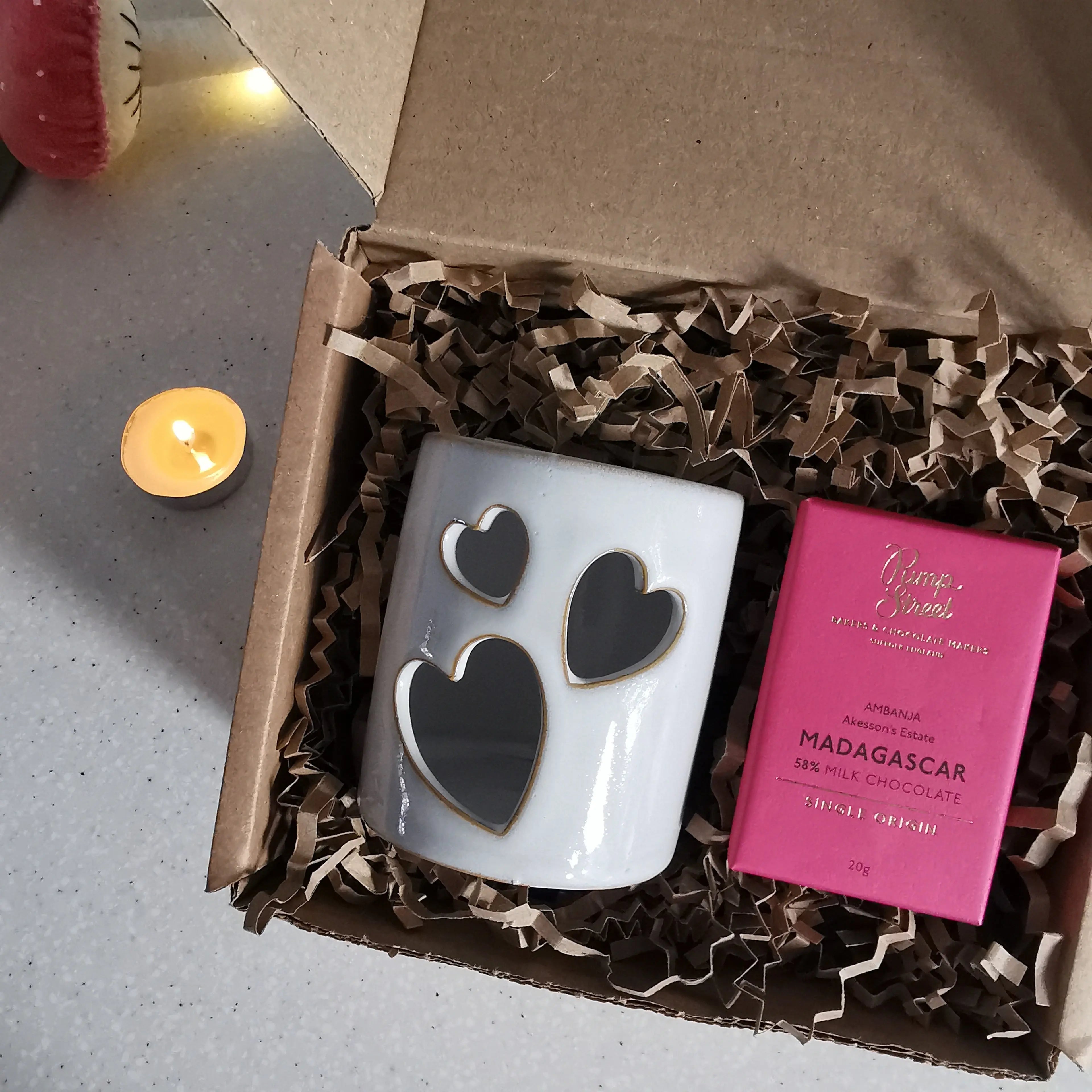 Heart Cut Out T light holder gift box Almasea