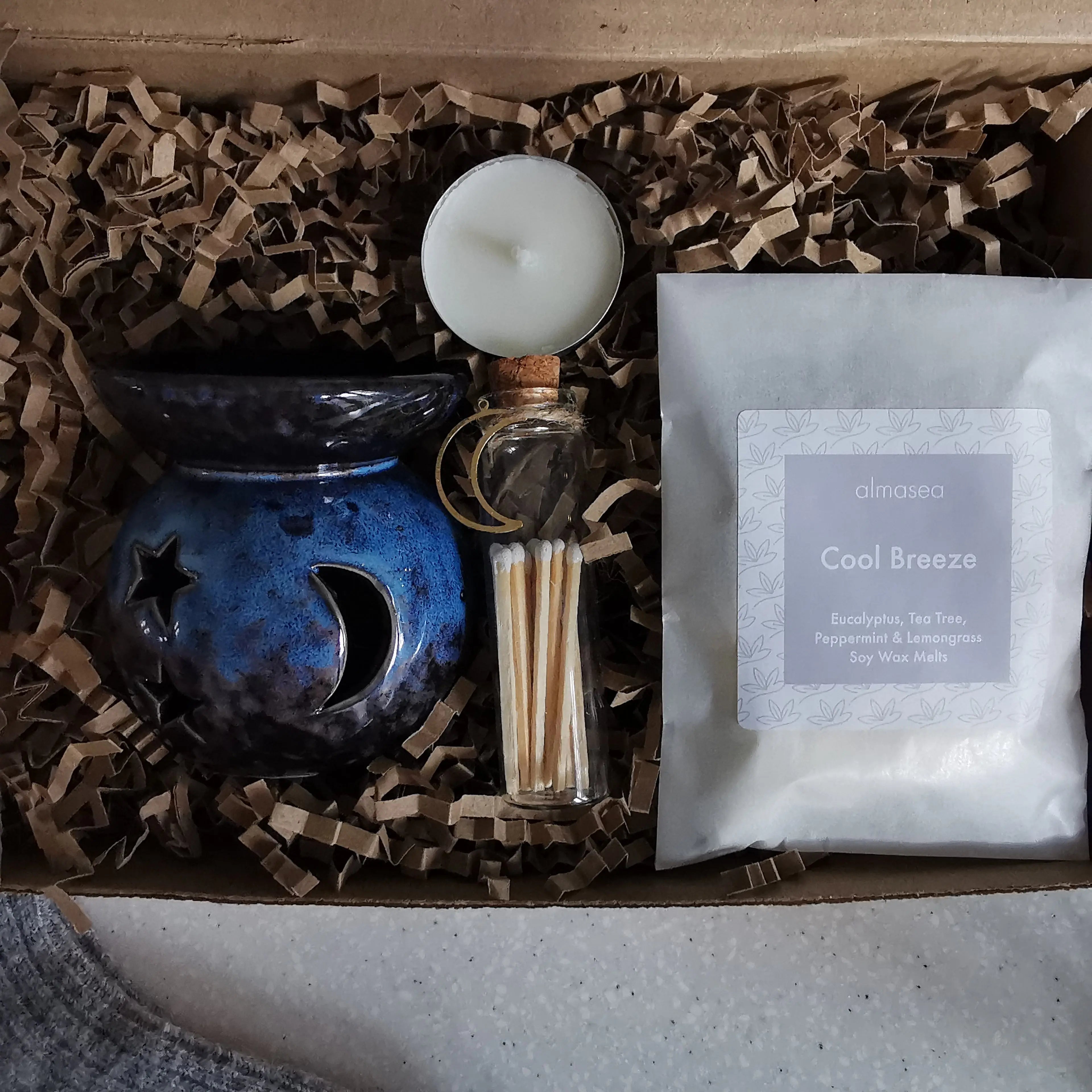 Christmas Star & Moon Wax Burner Gift Set Almasea