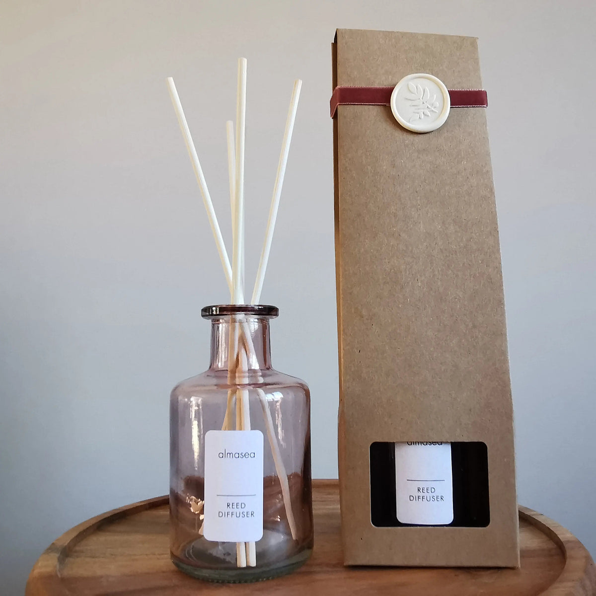 Lemon & Geranium Reed Diffuser – Essential Oils, 200ml   Handcrafted Sustainable Living  Almasea