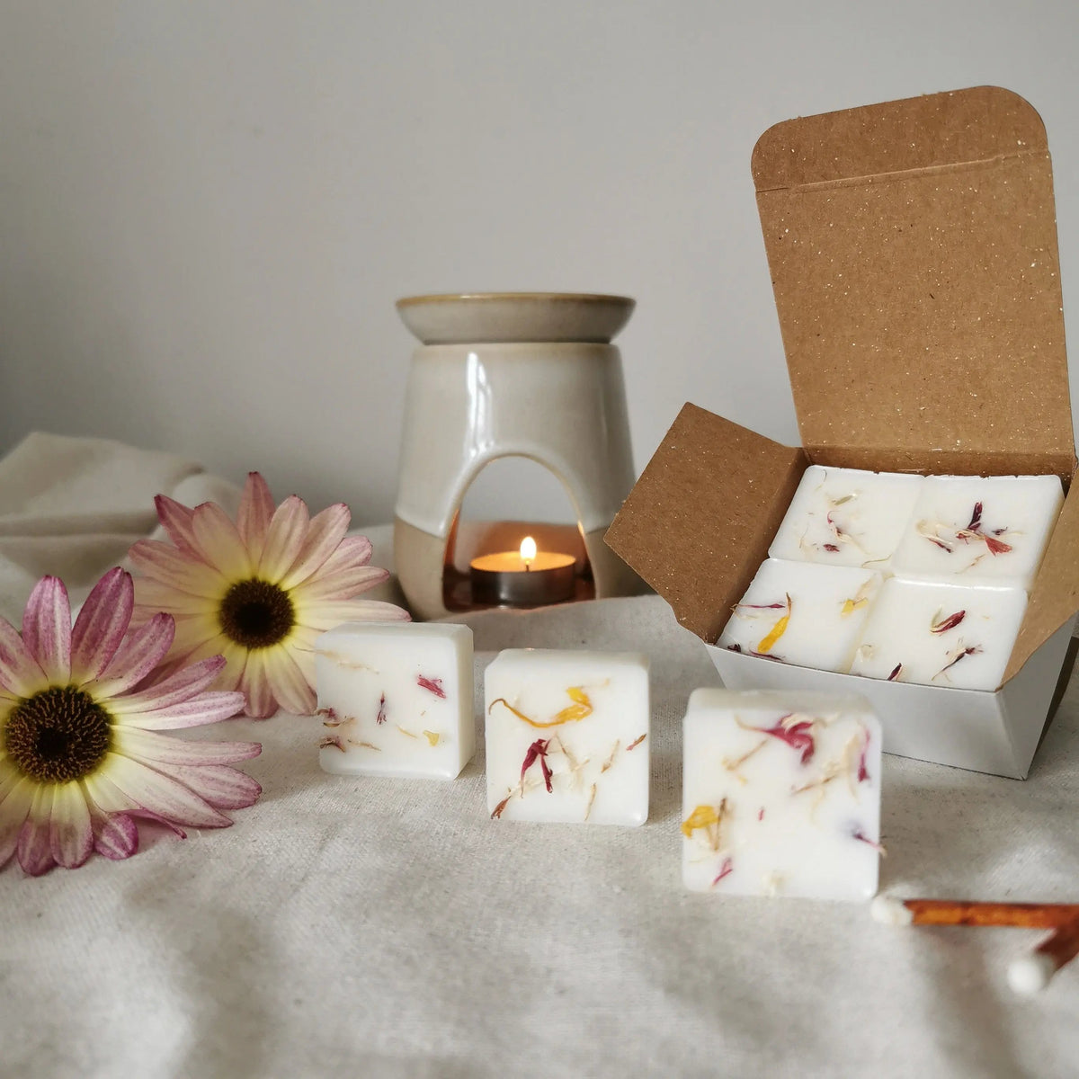 Lemon & Geranium Soy Wax Melts – Botanical Citrus & Floral   Handcrafted Sustainable Living  Almasea