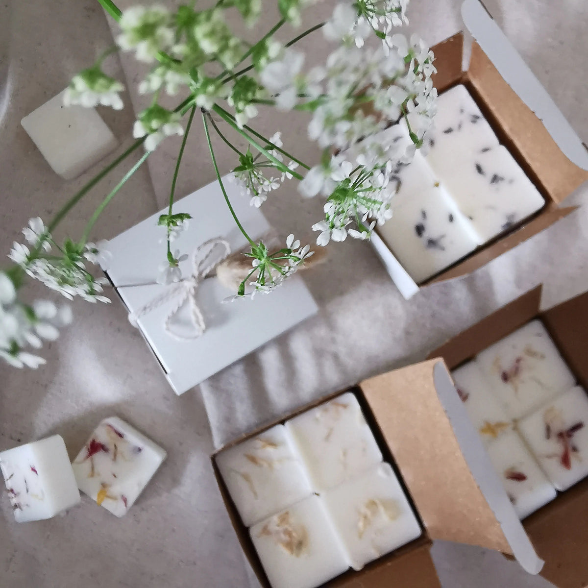 Floral Wax Melt Gift Set – Four Soy Wax Fragrances   Handcrafted Sustainable Living  Almasea