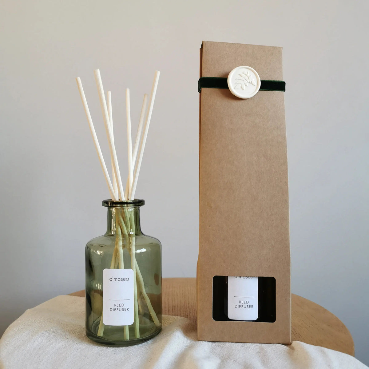 Refresh Reed Diffuser – Spearmint & Black Pepper, 200ml   Handcrafted Sustainable Living  Almasea