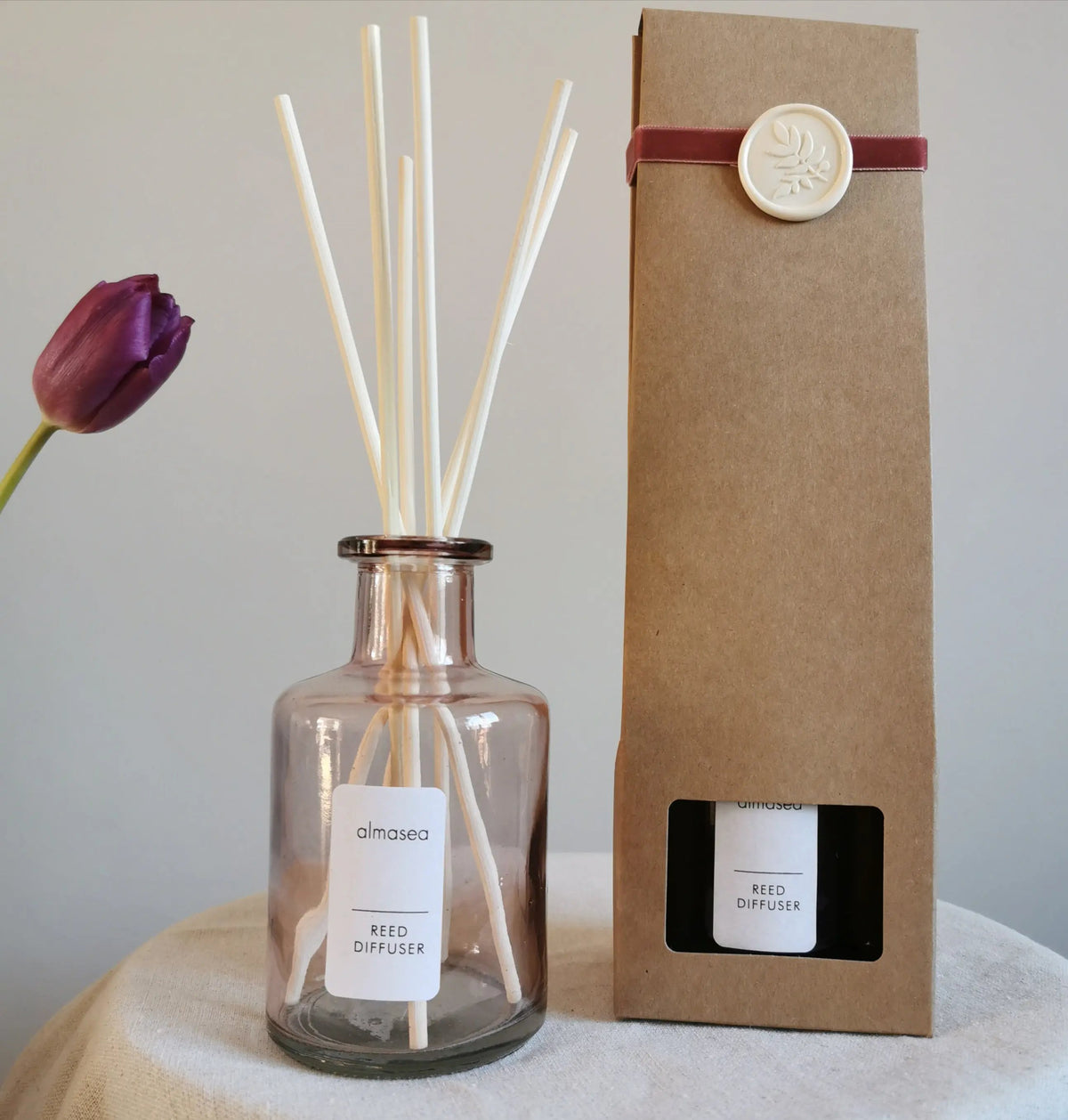 Refresh Reed Diffuser – Spearmint & Black Pepper, 200ml   Handcrafted Sustainable Living  Almasea