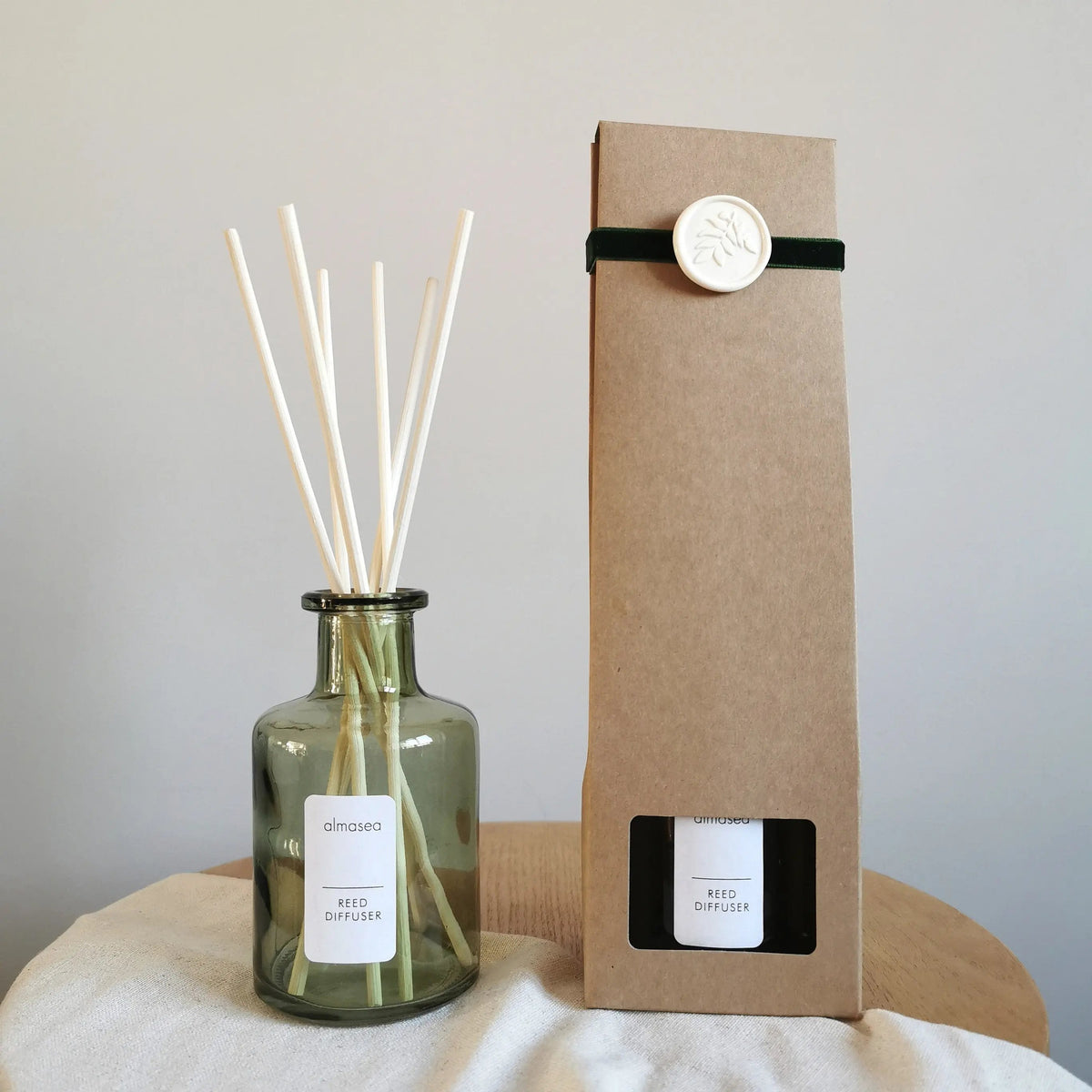Lemon & Geranium Reed Diffuser – Essential Oils, 200ml   Handcrafted Sustainable Living  Almasea