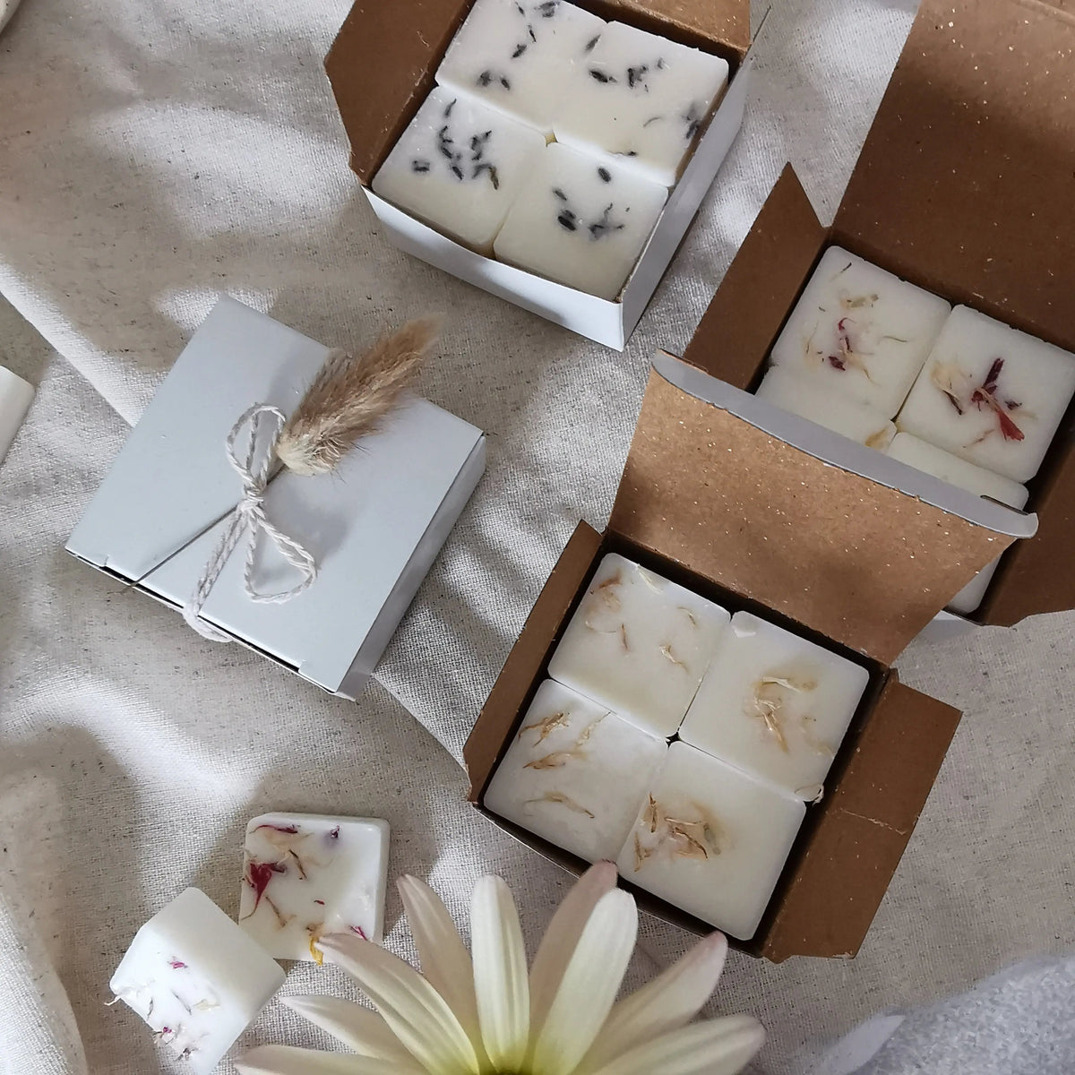 Floral Wax Melt Gift Set – Four Soy Wax Fragrances   Handcrafted Sustainable Living  Almasea