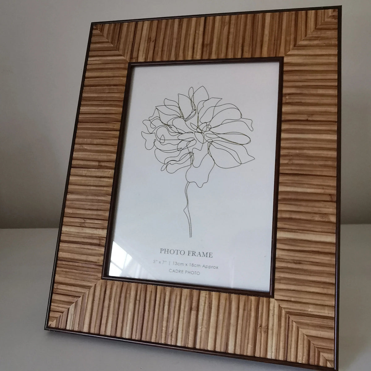 Rustic Photo Frame – Panelled Black Rim, 4x6 or 5x7   Handcrafted Sustainable Living  Almasea