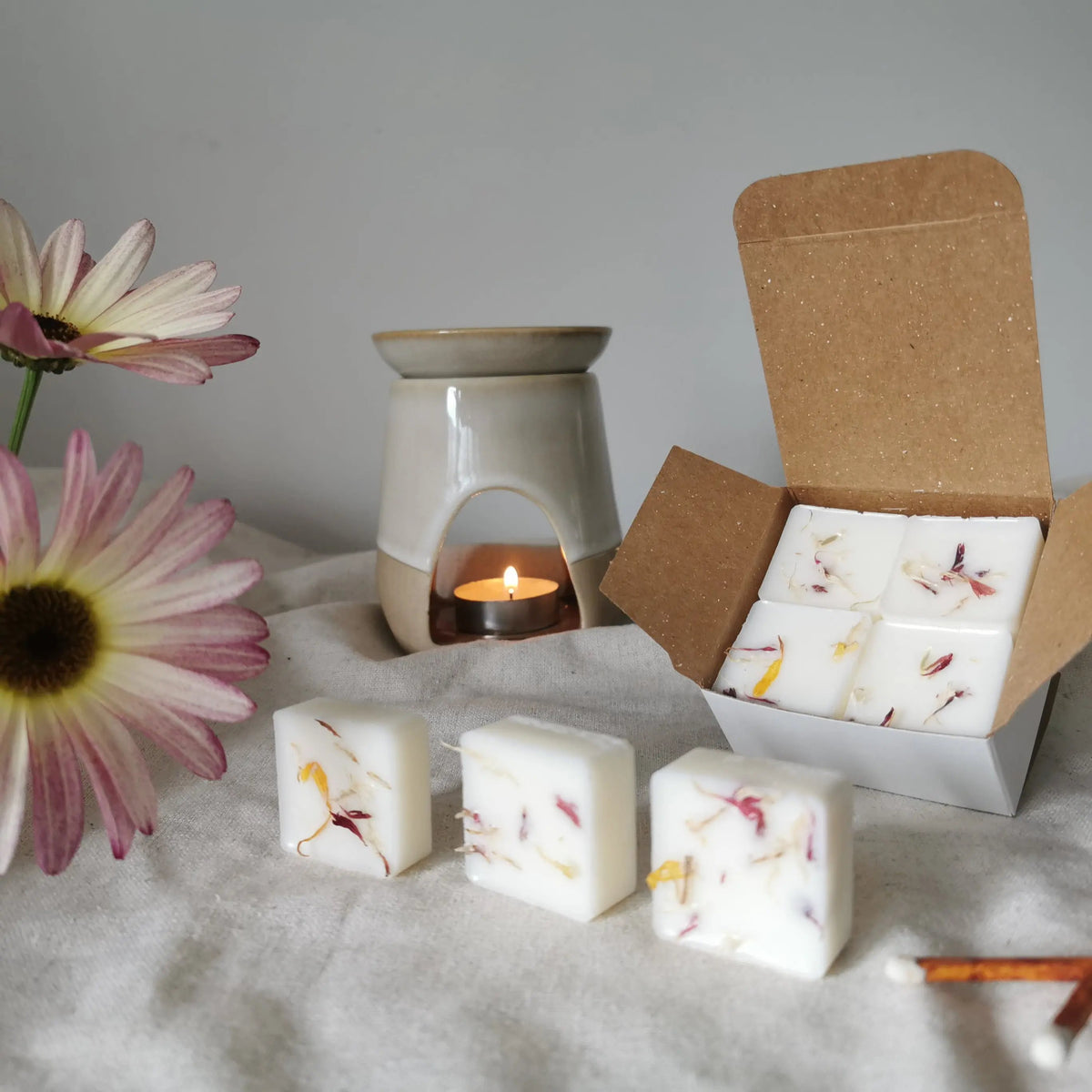 Lemon & Geranium Soy Wax Melts – Botanical Citrus & Floral   Handcrafted Sustainable Living  Almasea