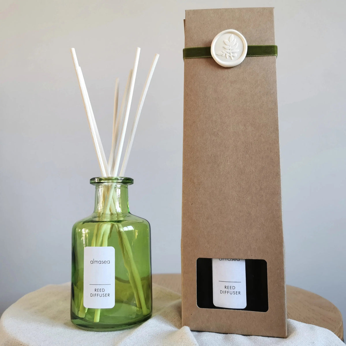 Lemon & Geranium Reed Diffuser – Essential Oils, 200ml   Handcrafted Sustainable Living  Almasea