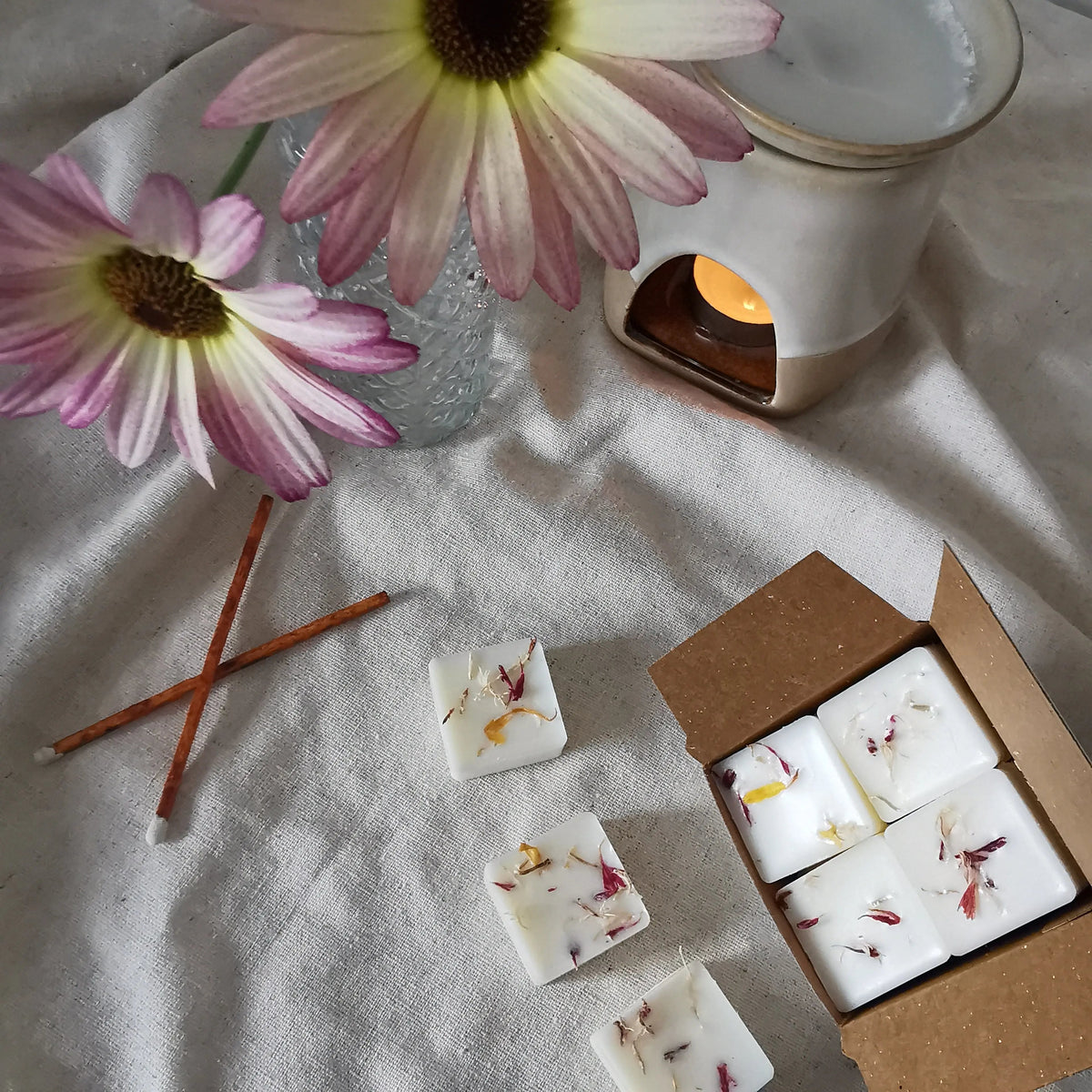Lemon & Geranium Soy Wax Melts – Botanical Citrus & Floral   Handcrafted Sustainable Living  Almasea