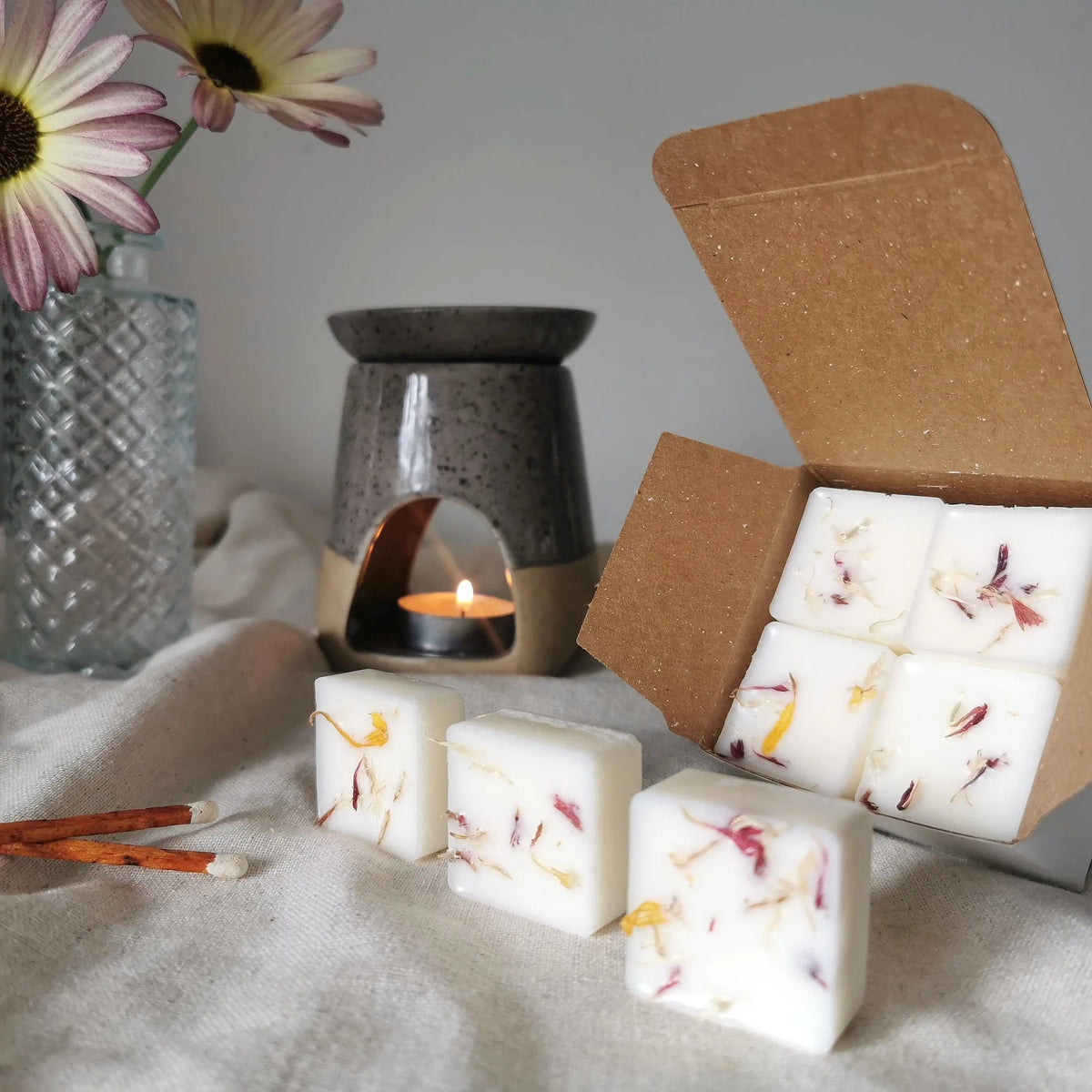 Lemon & Geranium Soy Wax Melts – Botanical Citrus & Floral   Handcrafted Sustainable Living  Almasea