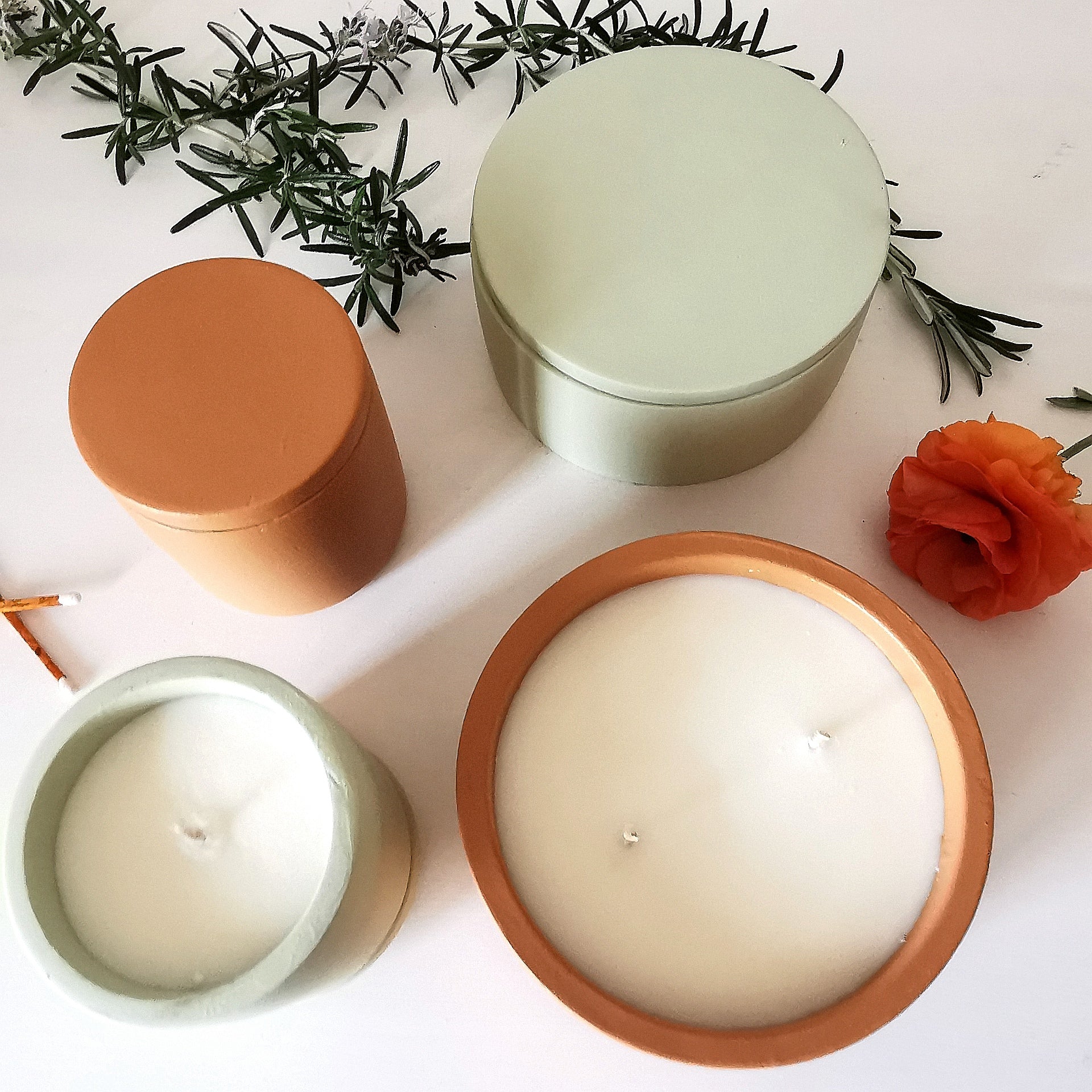 Hand poured Citronella Terracotta Pot Soy Candle