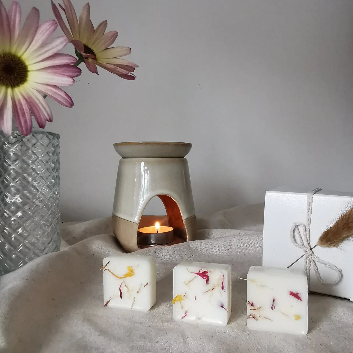 Lemon & Geranium Soy Wax Melts – Botanical Citrus & Floral   Handcrafted Sustainable Living  Almasea