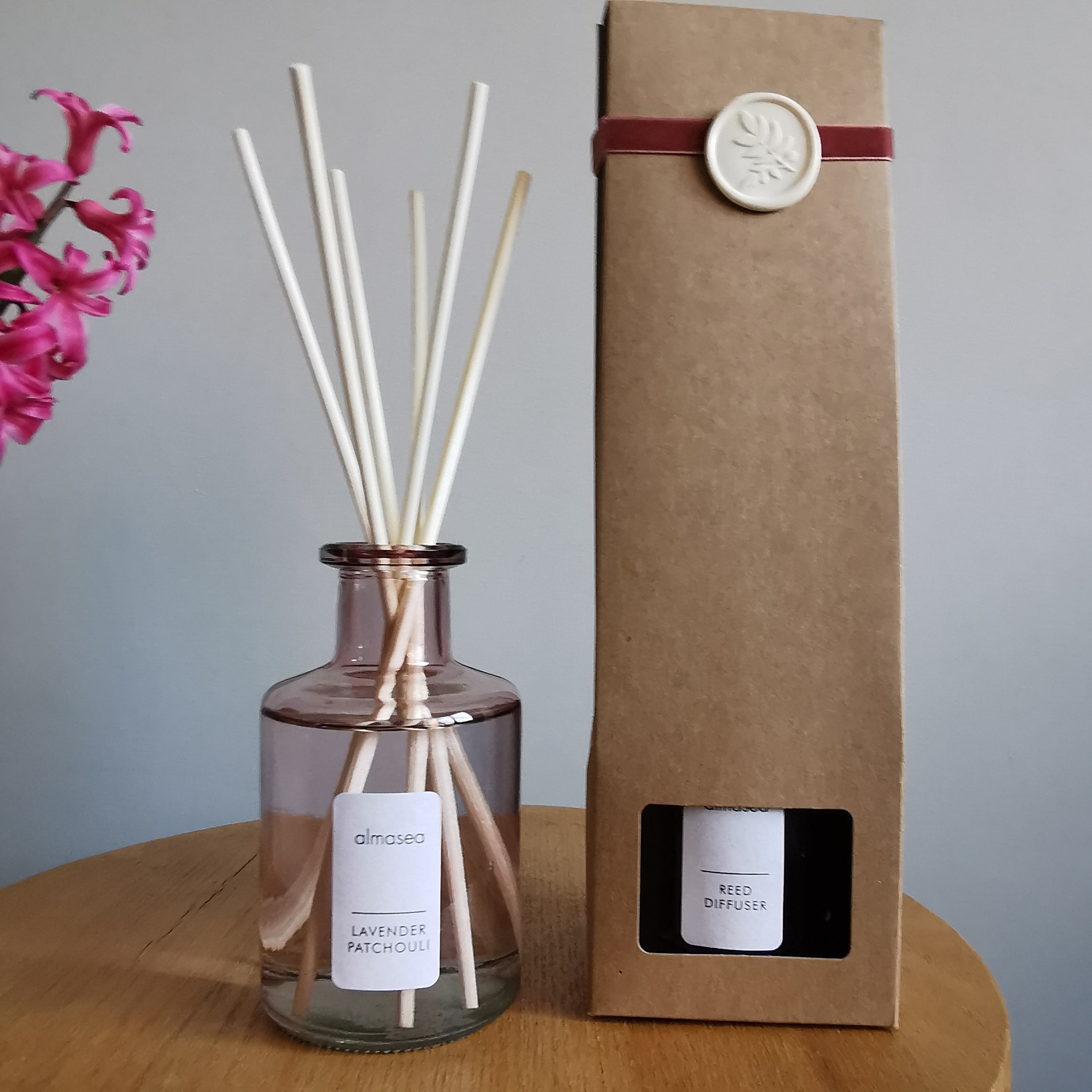Lavender Patchouli Luxury Essential Oils Reed Diffuser 200ml