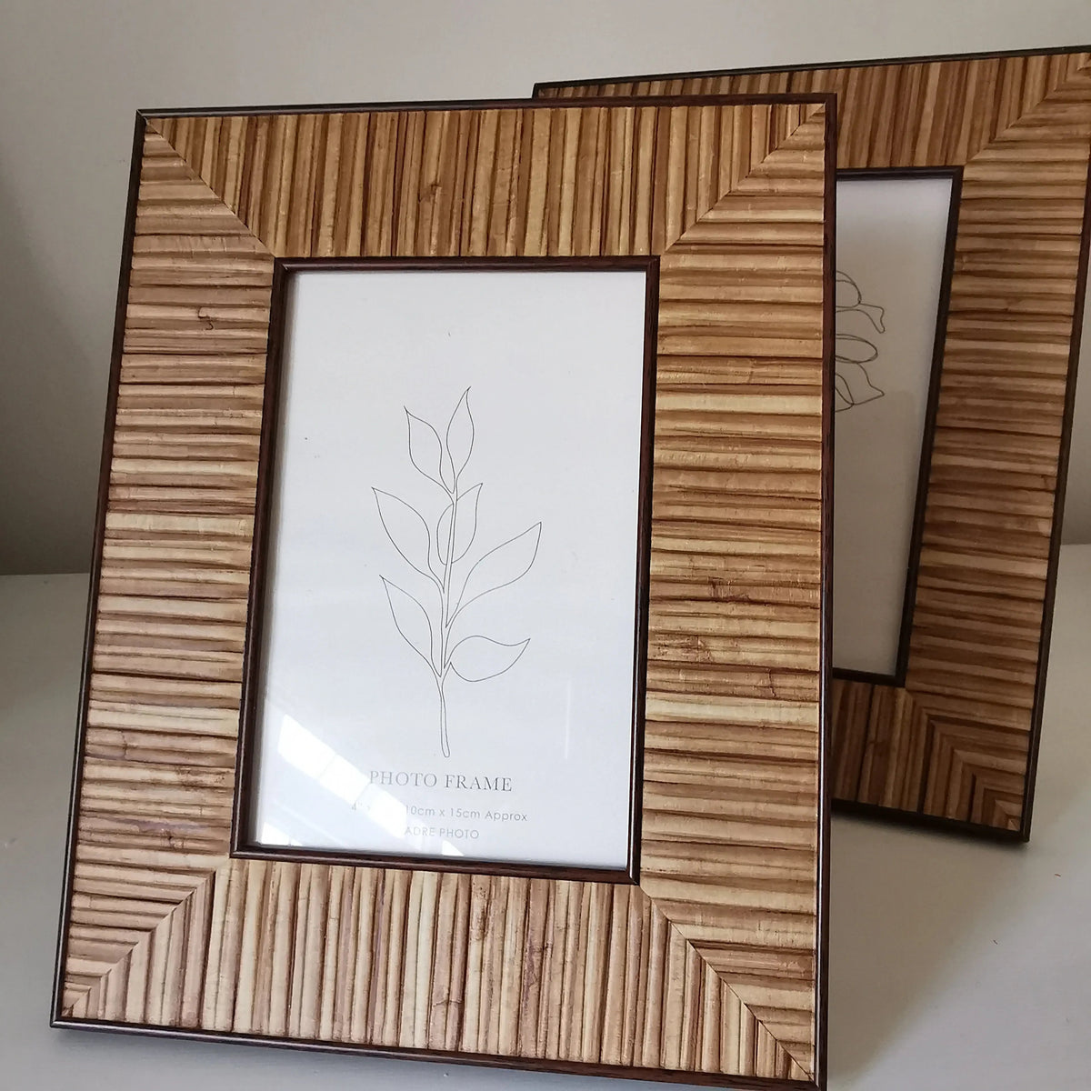 Rustic Photo Frame – Panelled Black Rim, 4x6 or 5x7   Handcrafted Sustainable Living  Almasea