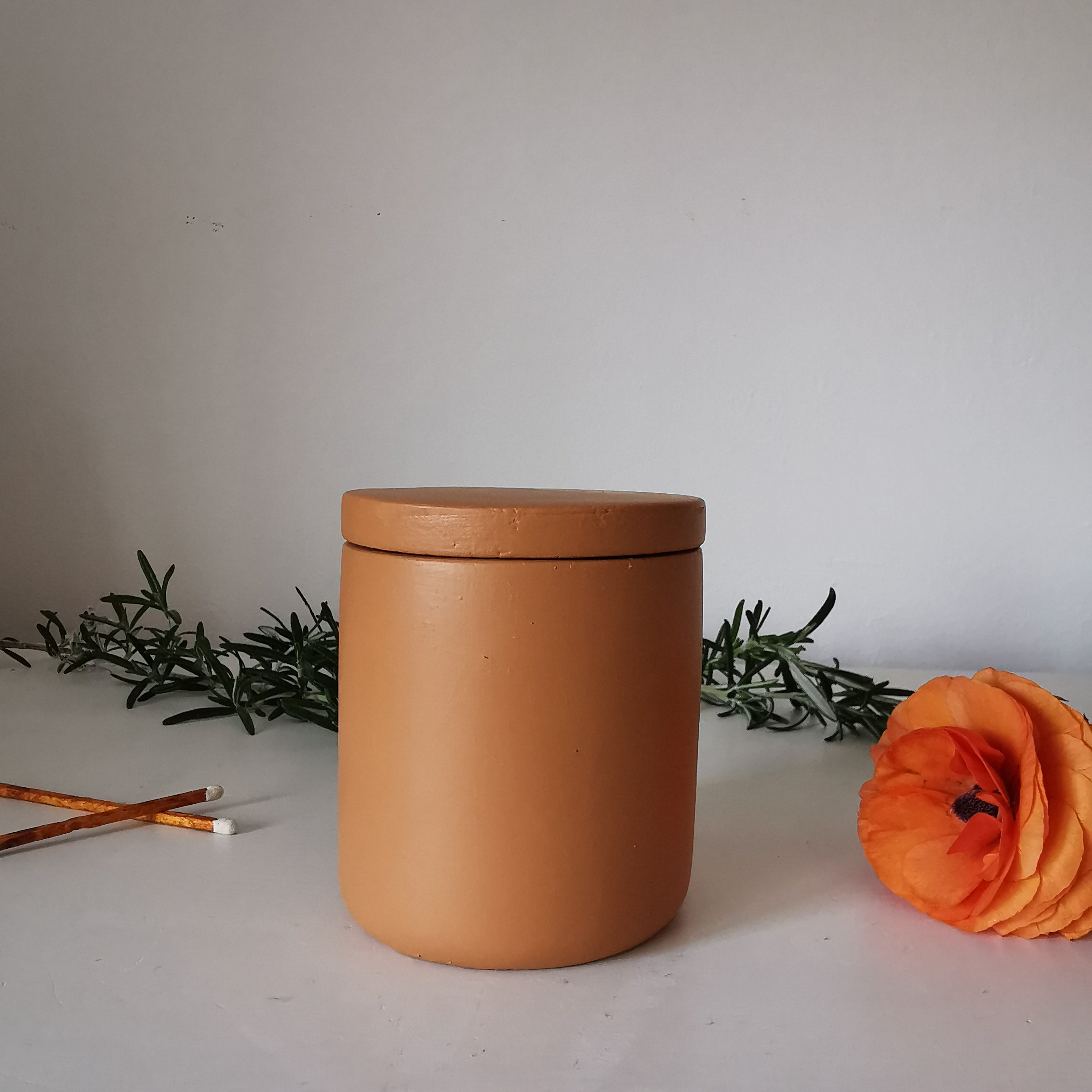 Hand poured Citronella Terracotta Pot Soy Candle
