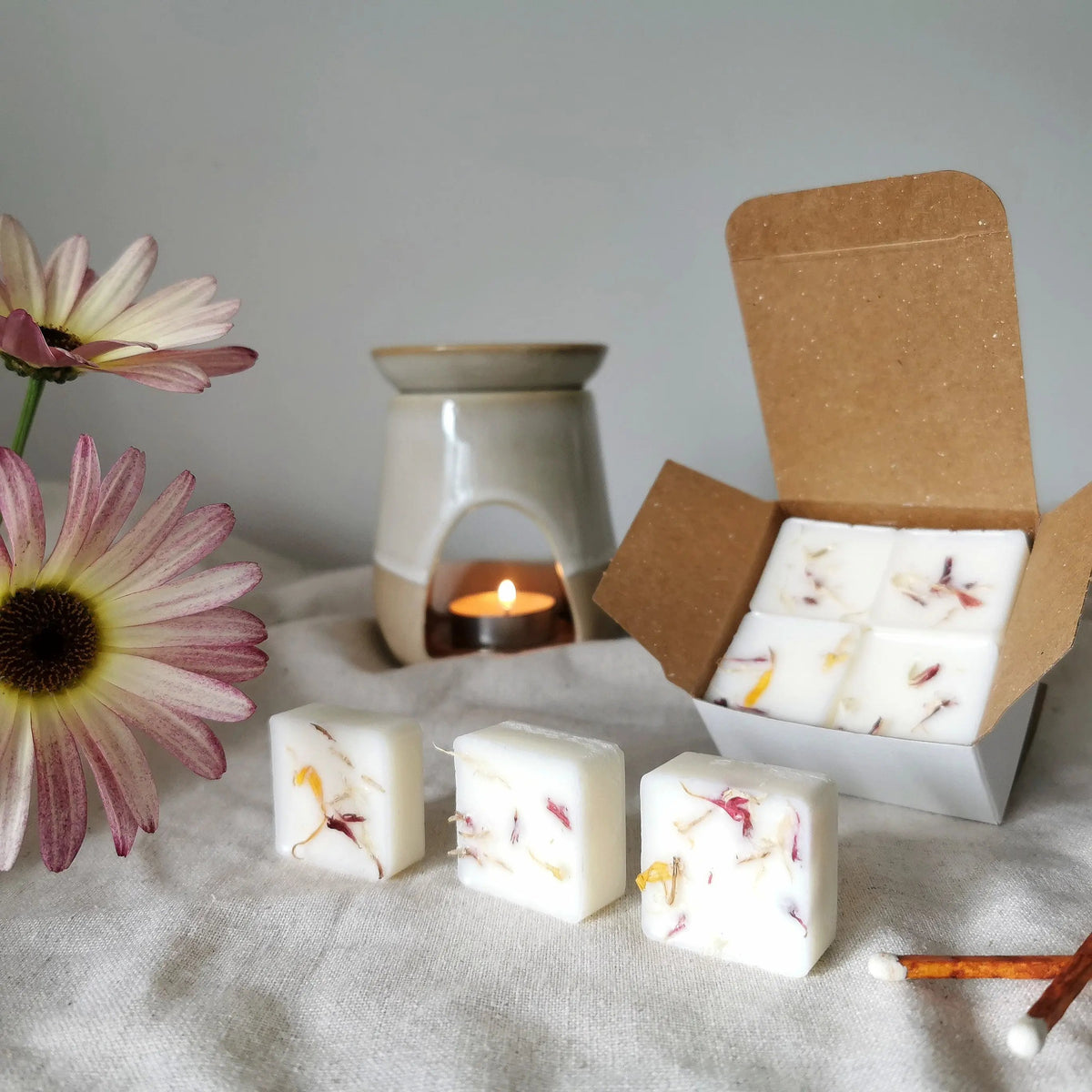Lemon & Geranium Soy Wax Melts – Botanical Citrus & Floral   Handcrafted Sustainable Living  Almasea
