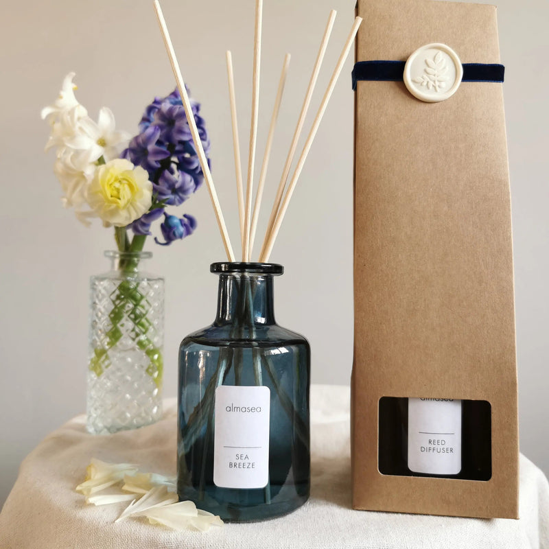 Sea Breeze Reed Diffuser – Luxury Essential Oil Blend, 200ml   Handcrafted Sustainable Living  Almasea